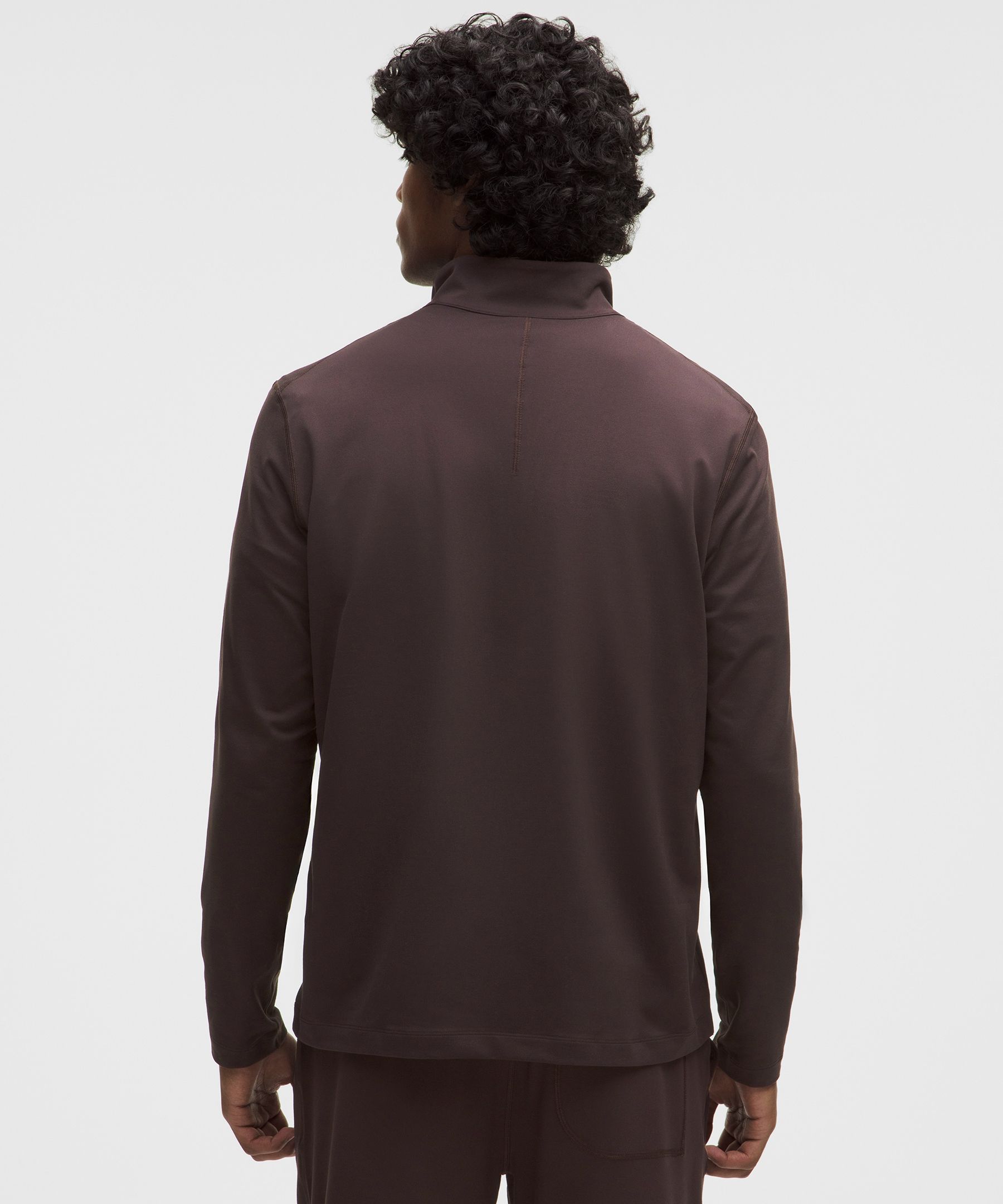 Lululemon Soft Jersey Half Zip In Brown