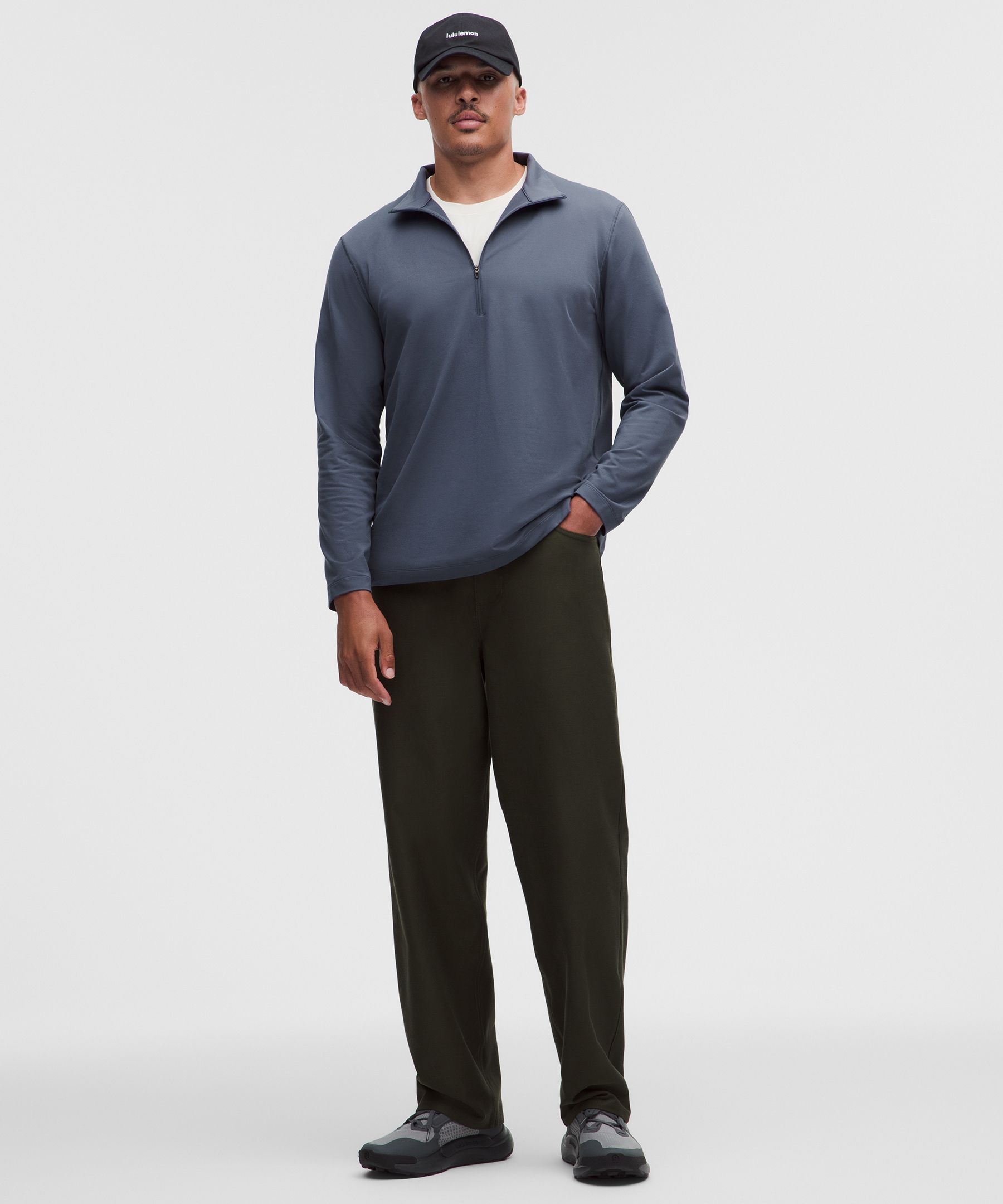 Soft Jersey Oberteil mit halblangem Rei&szlig;verschluss