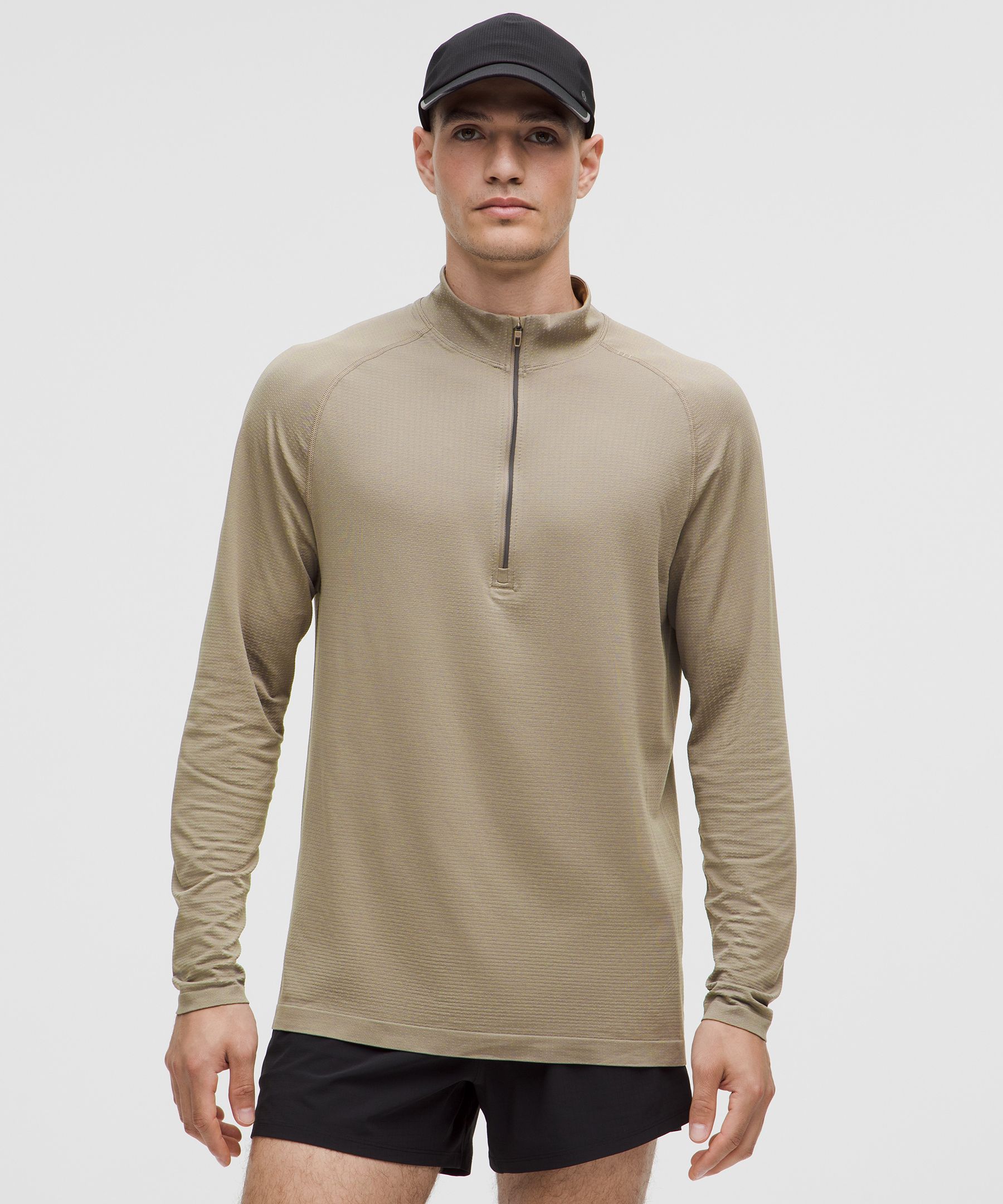 Lululemon Metal Vent Tech Slim-fit Stretch-jersey Half-zip Top