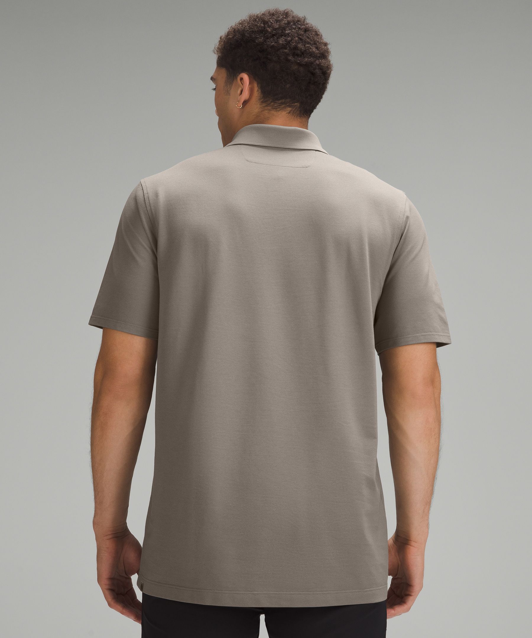 Shop Lululemon Classic-fit Pique Short-sleeve Polo Shirt