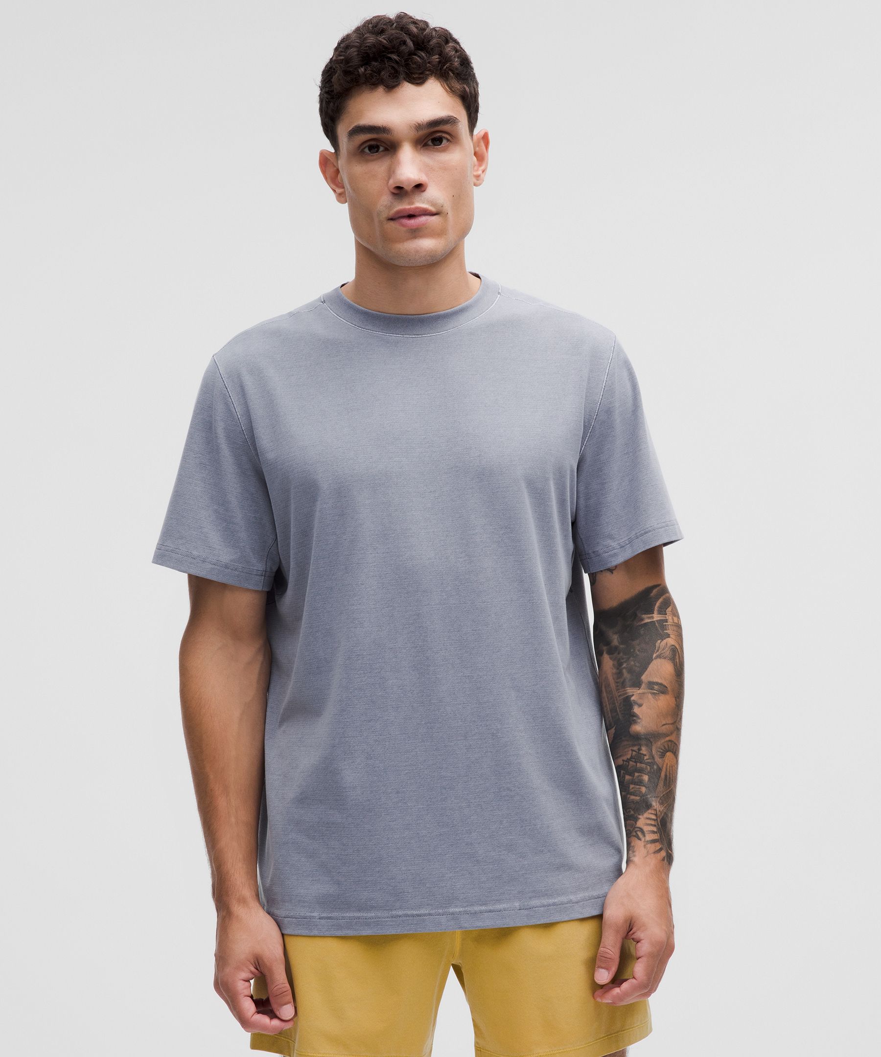 Relaxed-Fit Workout Short-Sleeve Shirt Wash