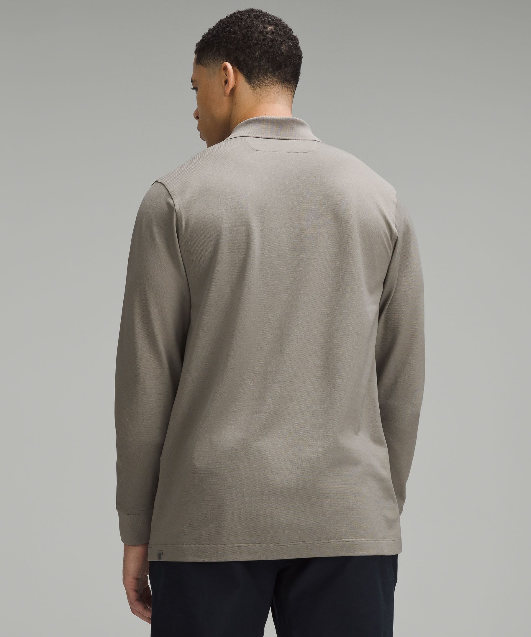 Classic-Fit Pique Long-Sleeve Polo Shirt | Men's Long Sleeve Shirts