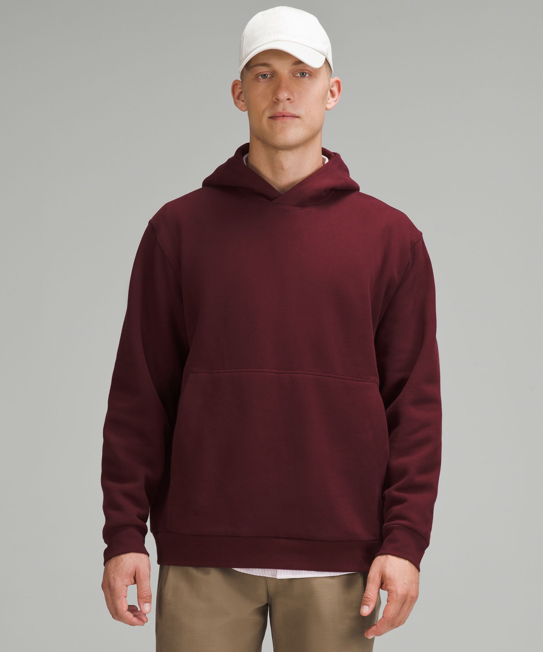 Steady State Pullover Hoodie - Burgundy,Red