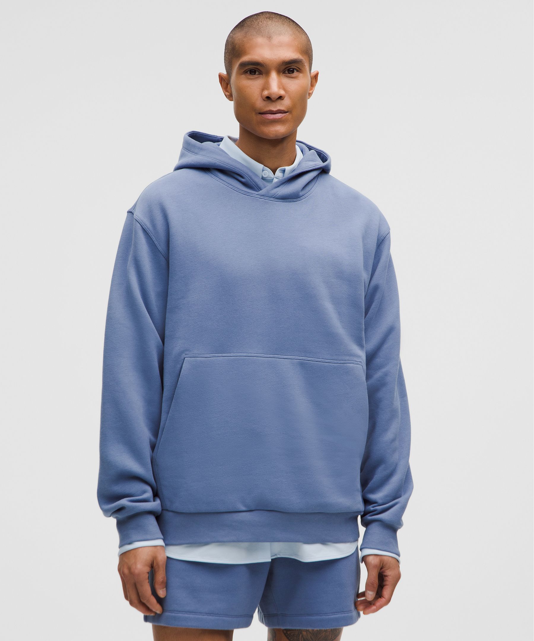 Steady State Pullover Hoodie - Washed Denim