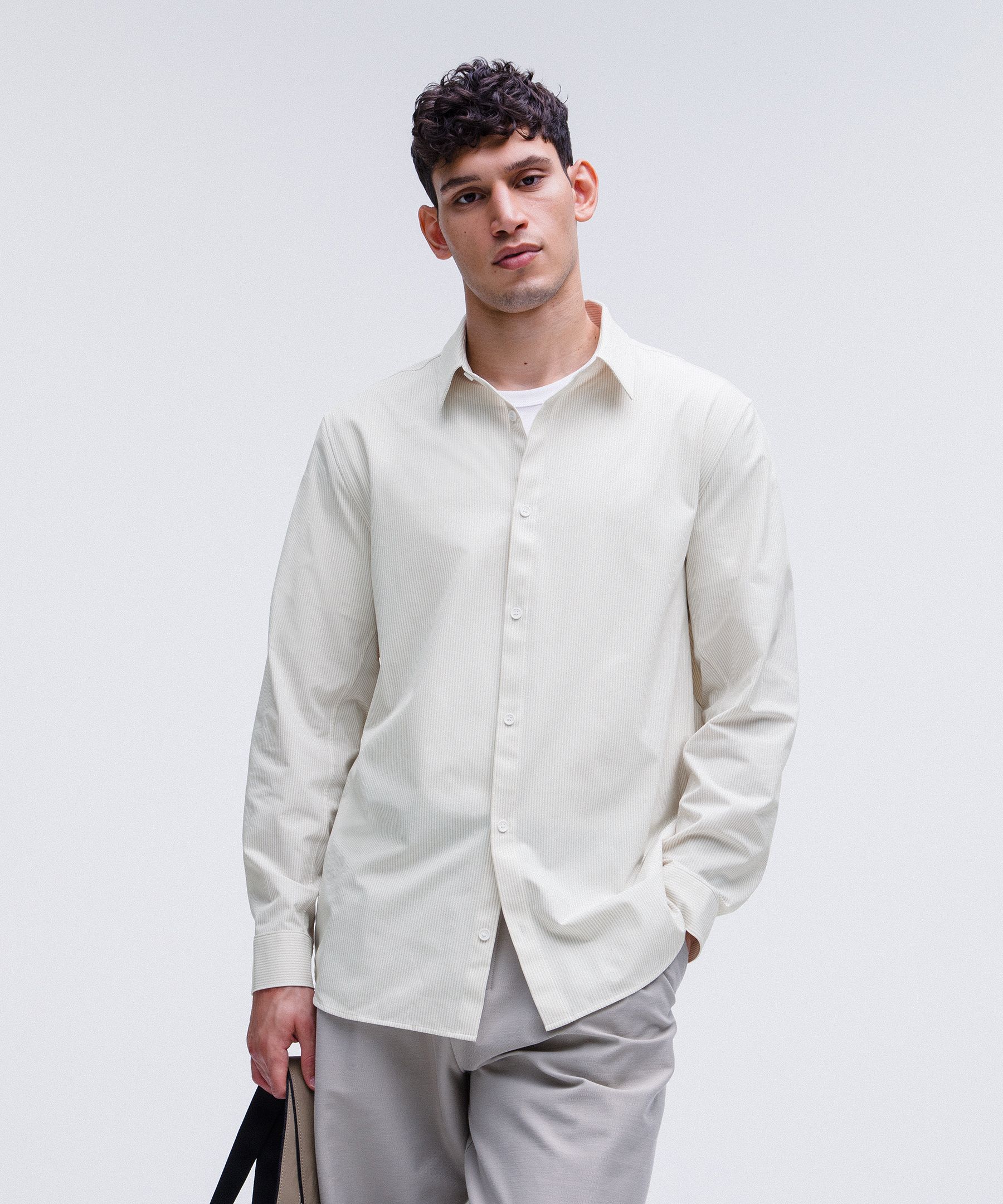 New Venture Classic-Fit Long-Sleeve Shirt - White