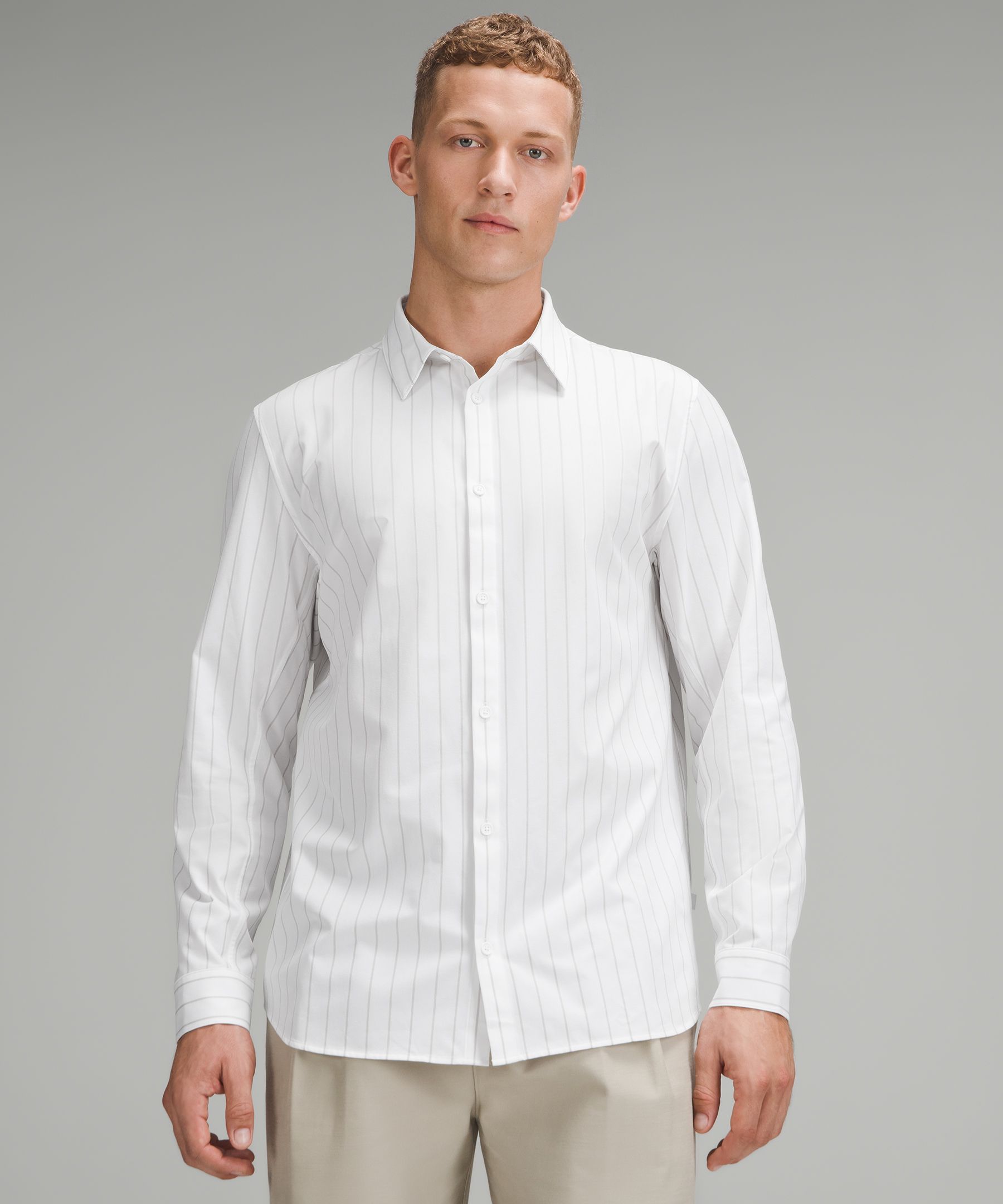 New Venture Classic-Fit Long-Sleeve Shirt - White