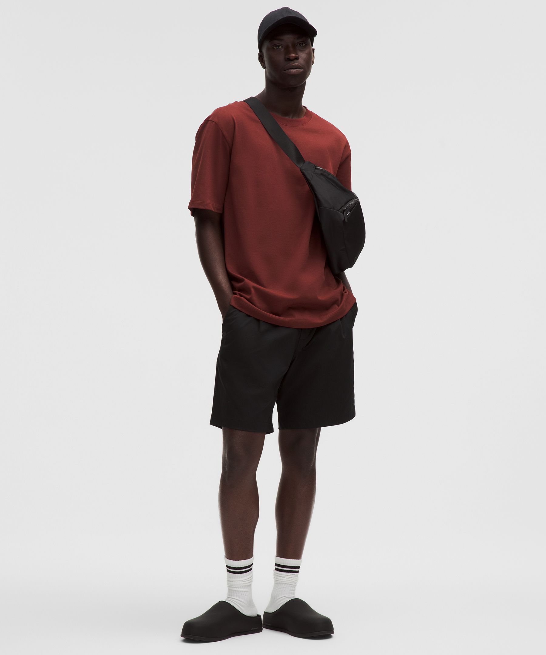 Lululemon Heavyweight Cotton Jersey T-shirt In Red