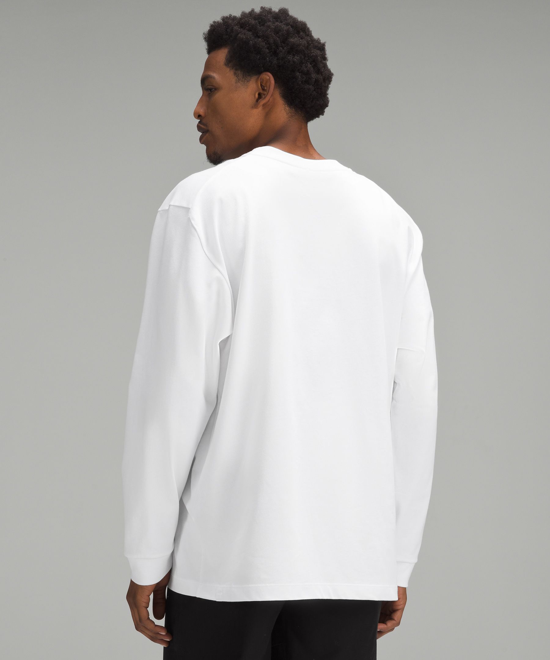 Shop Lululemon Heavyweight Cotton Jersey Long-sleeve Shirt