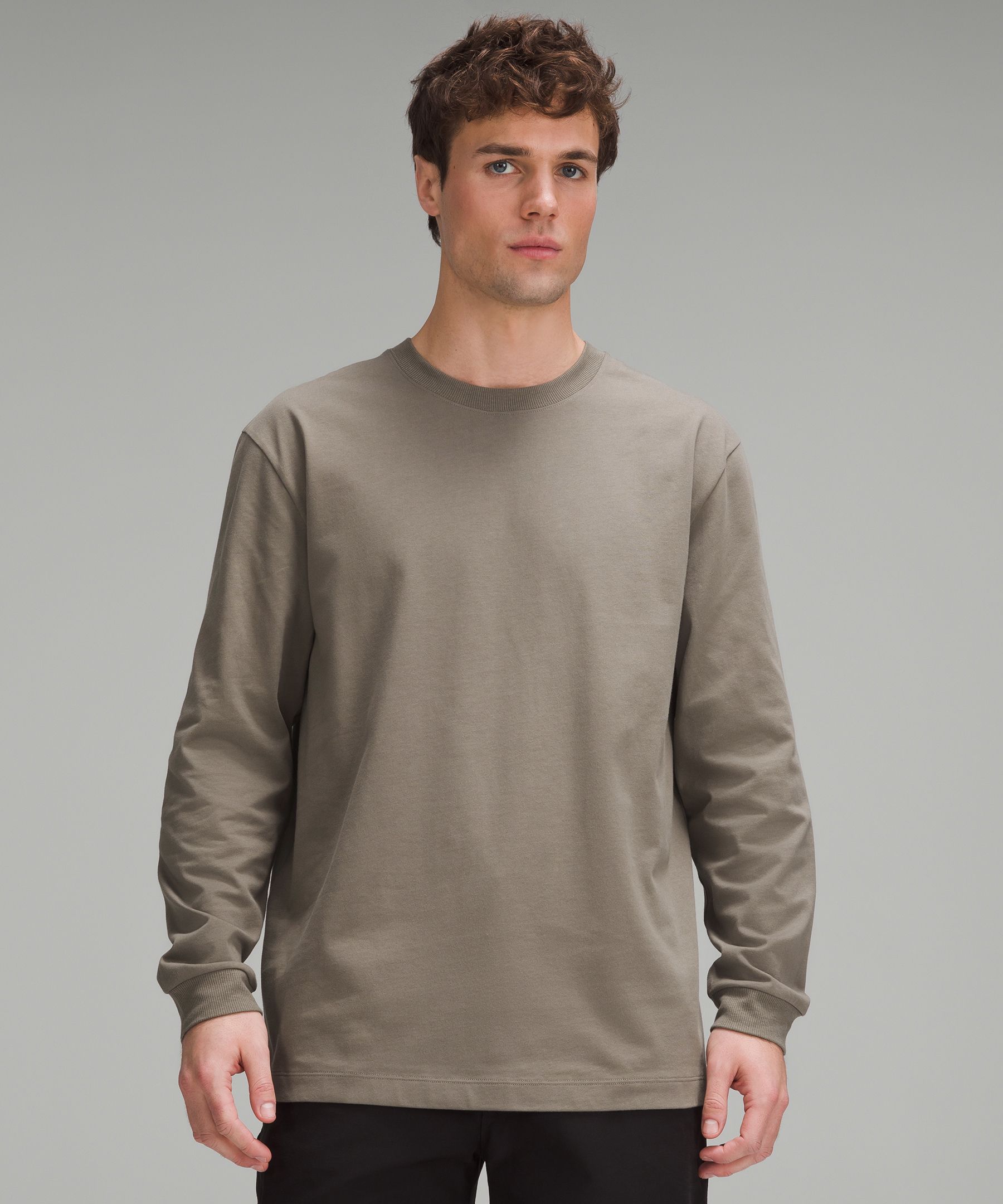 Heavyweight Cotton Jersey Long-Sleeve Shirt | Men's Long Sleeve Shirts