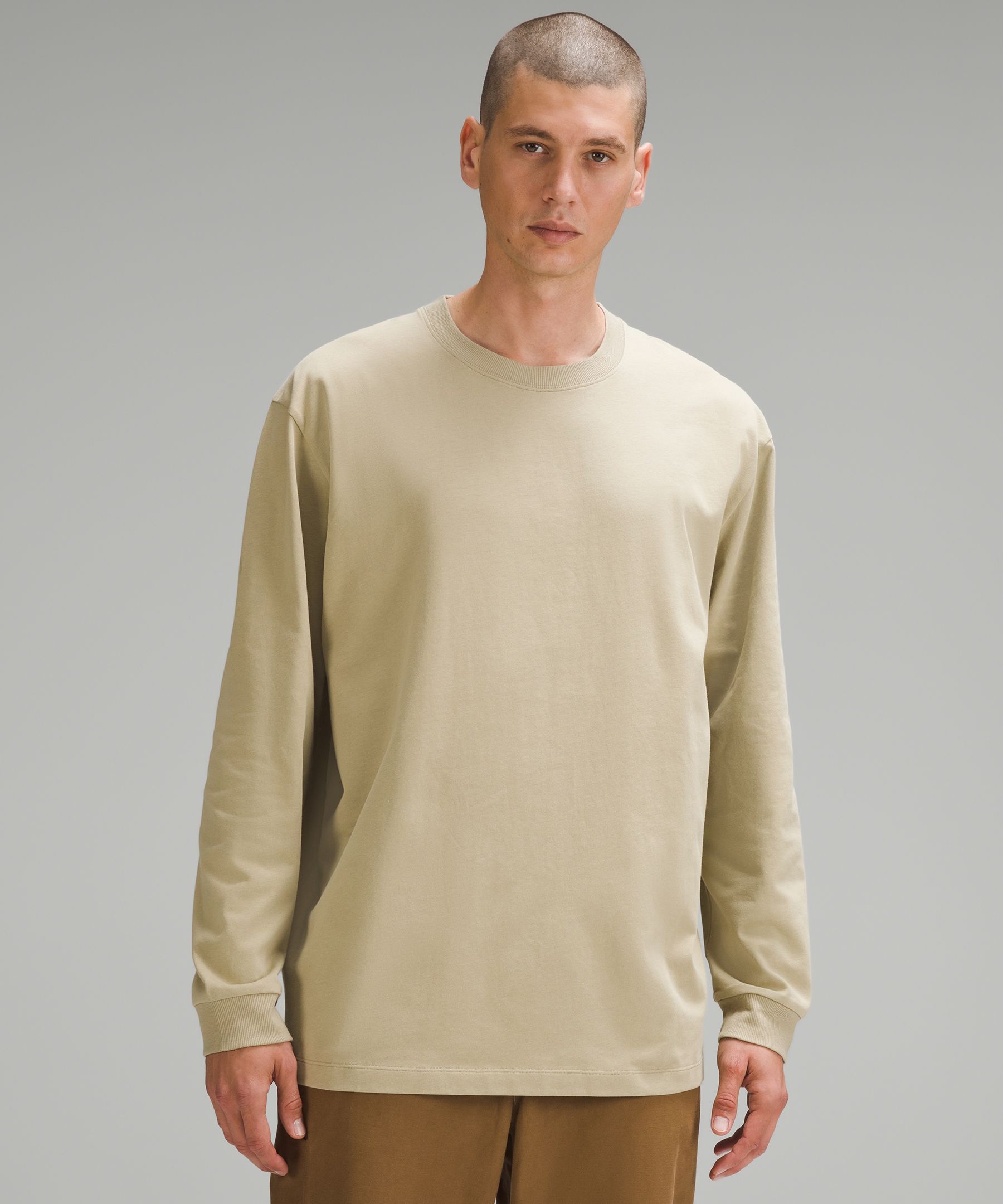 Heavyweight Cotton Jersey Long-Sleeve Shirt | Men's Long Sleeve Shirts