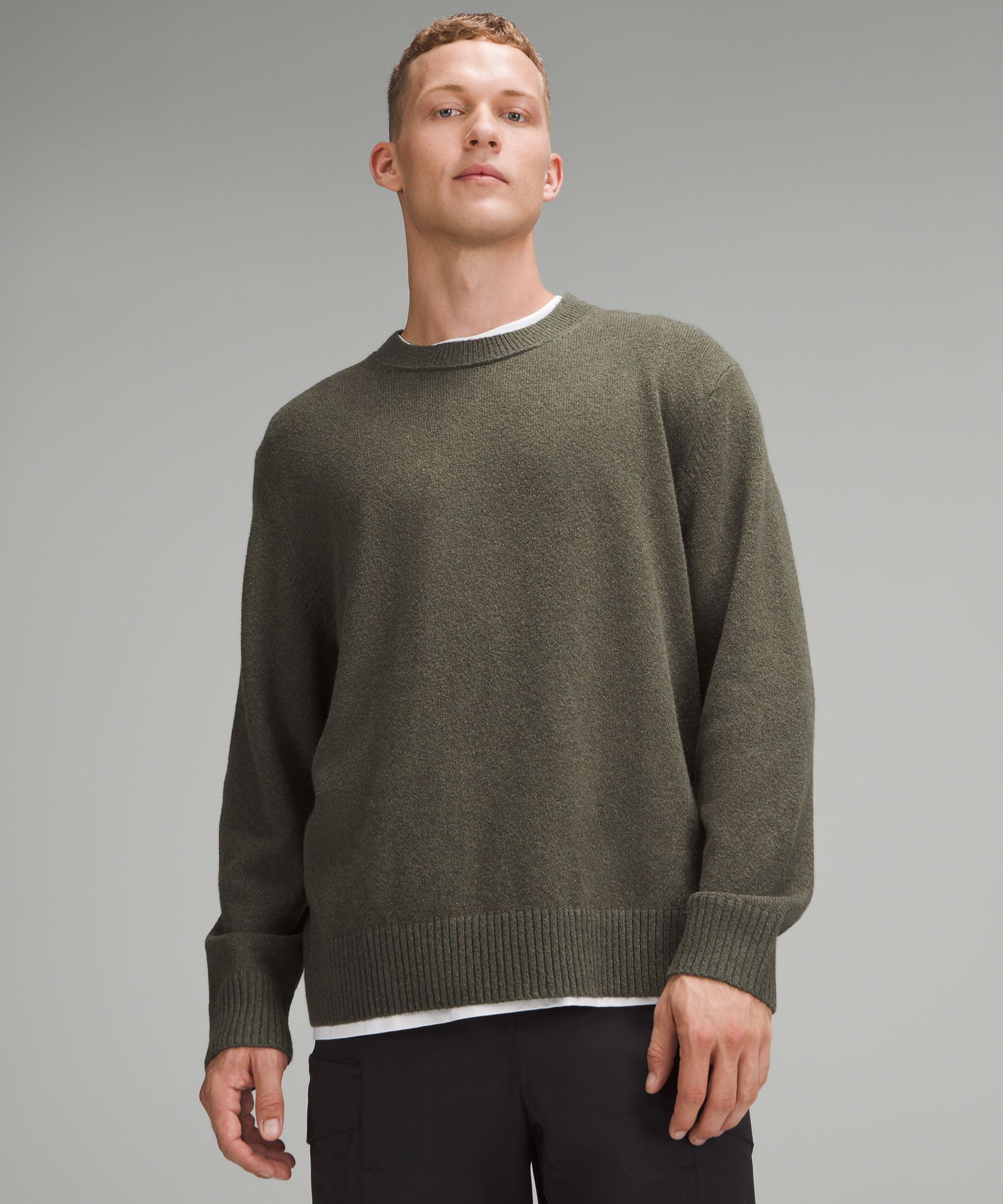 Relaxed-Fit Knit Sweater - Green