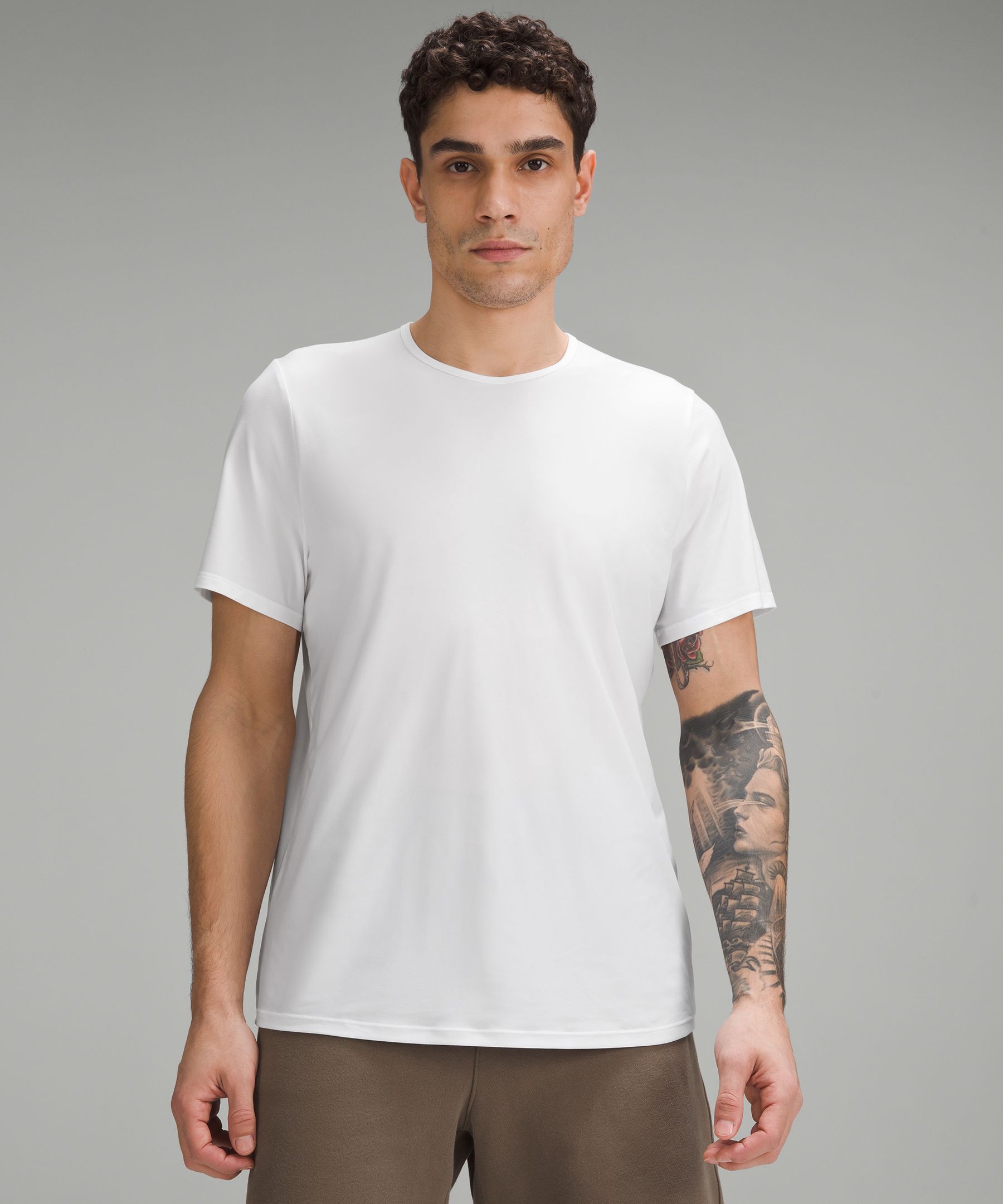 lululemon – Men's Ultra-Soft Nulu Short-Sleeve T-Shirt – Color White – Size M