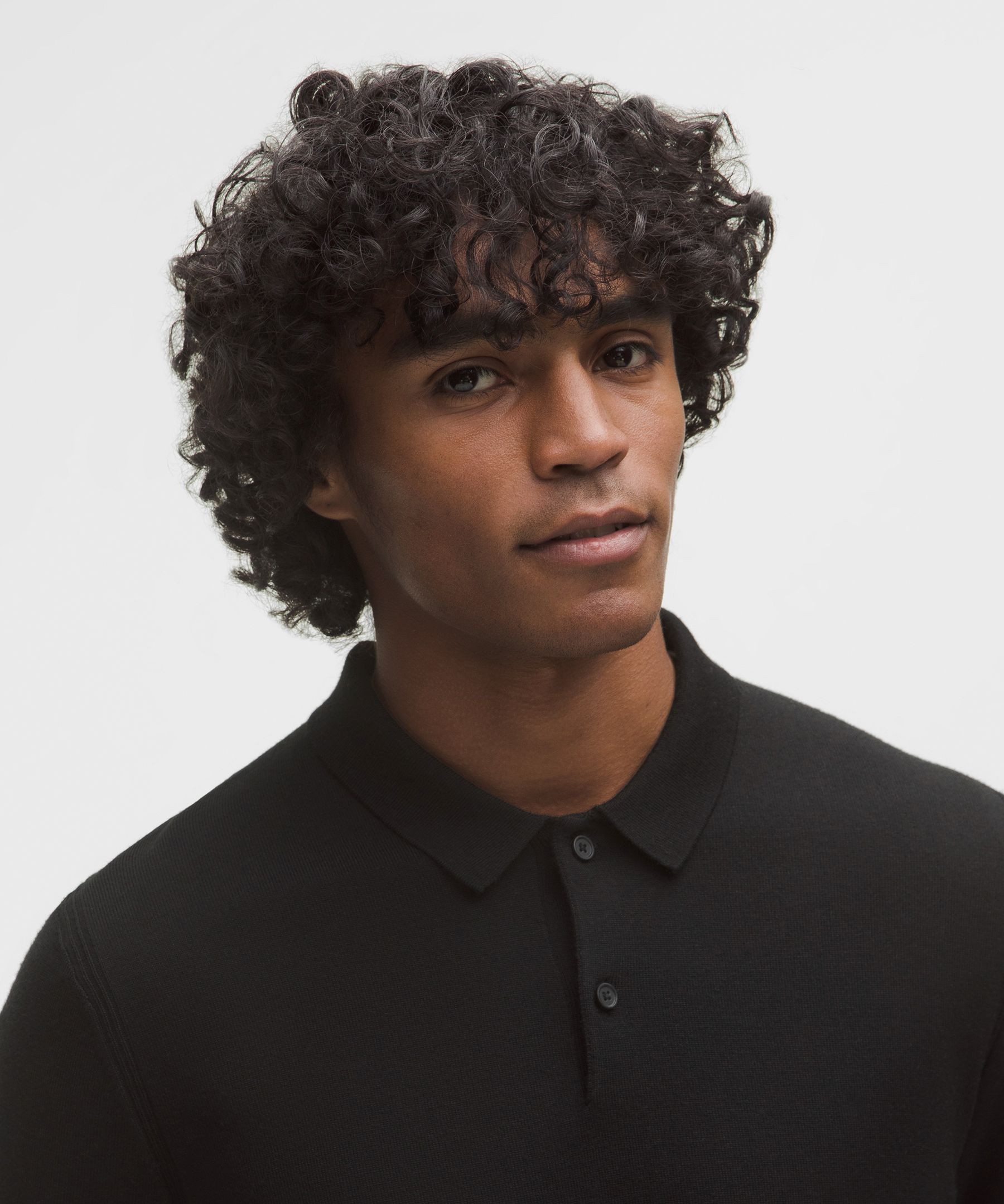 Lululemon New Venture Long-sleeve Knit Polo Shirt