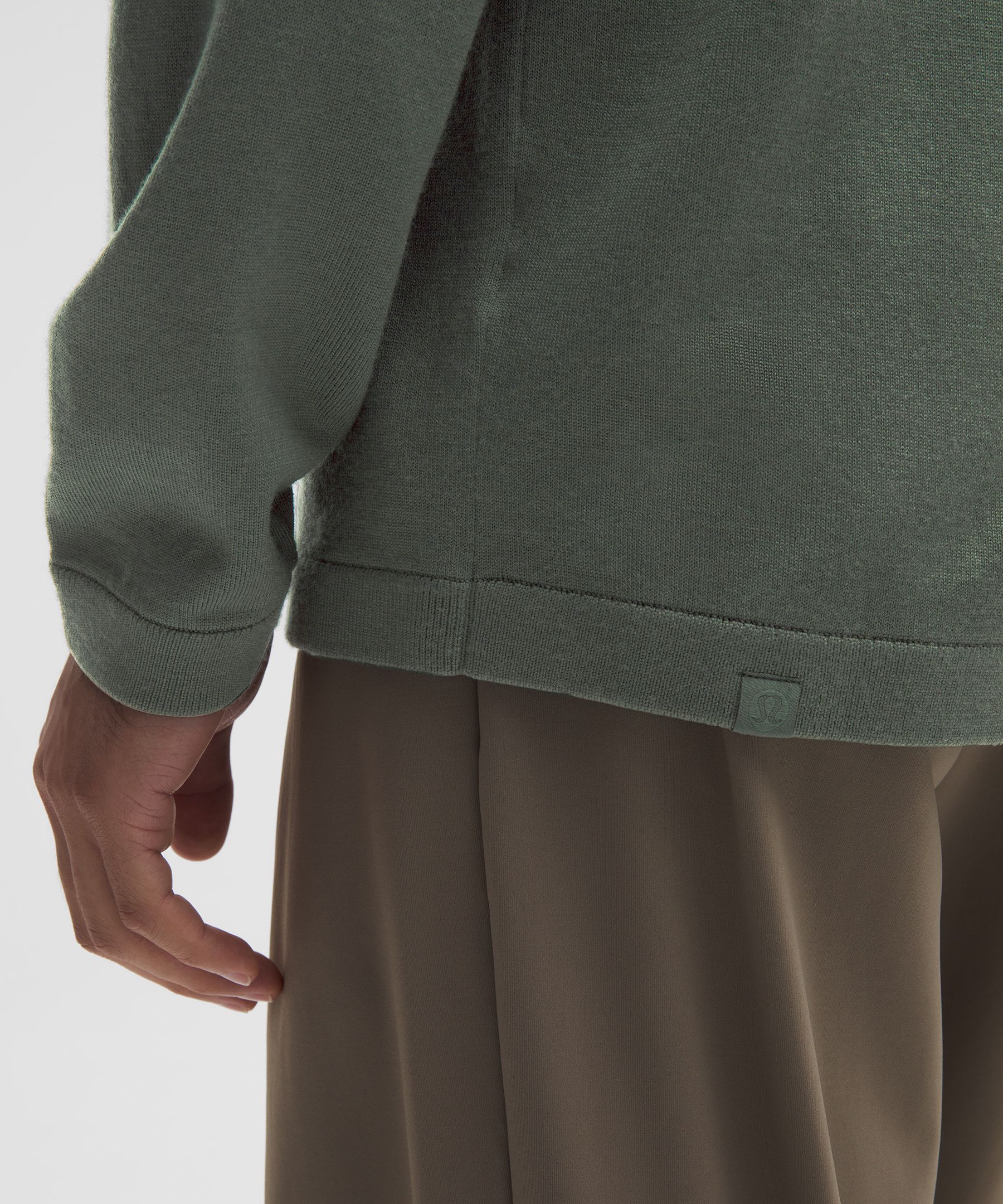 Lululemon New Venture Long-sleeve Knit Polo Shirt