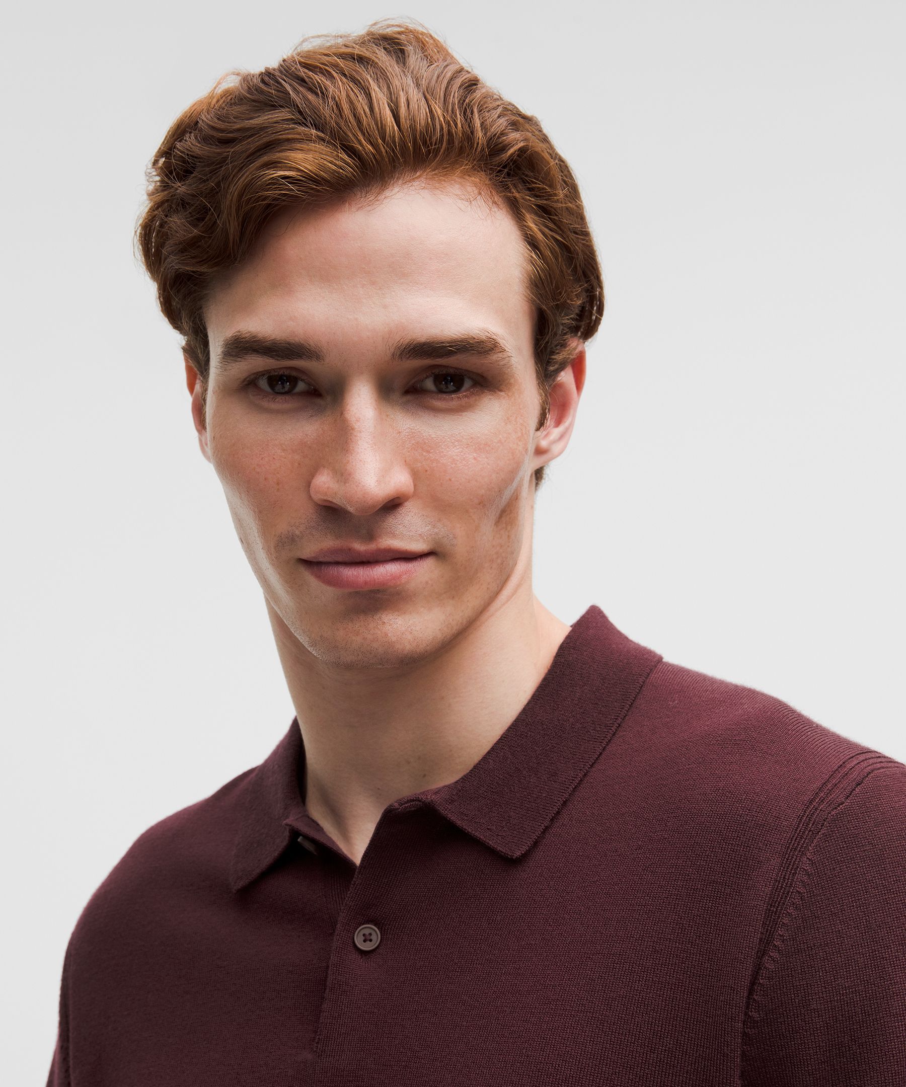 Lululemon New Venture Long-sleeve Knit Polo Shirt