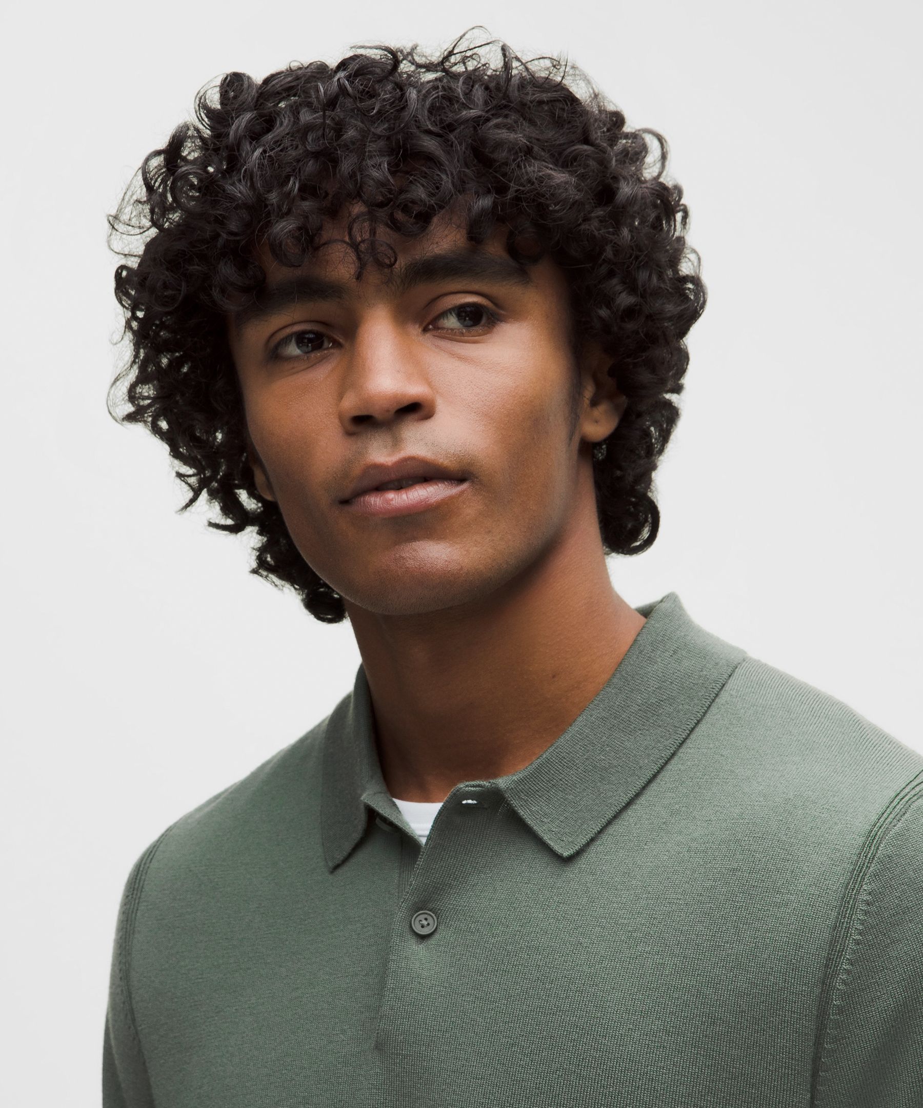 Lululemon New Venture Short-sleeve Knit Polo Shirt