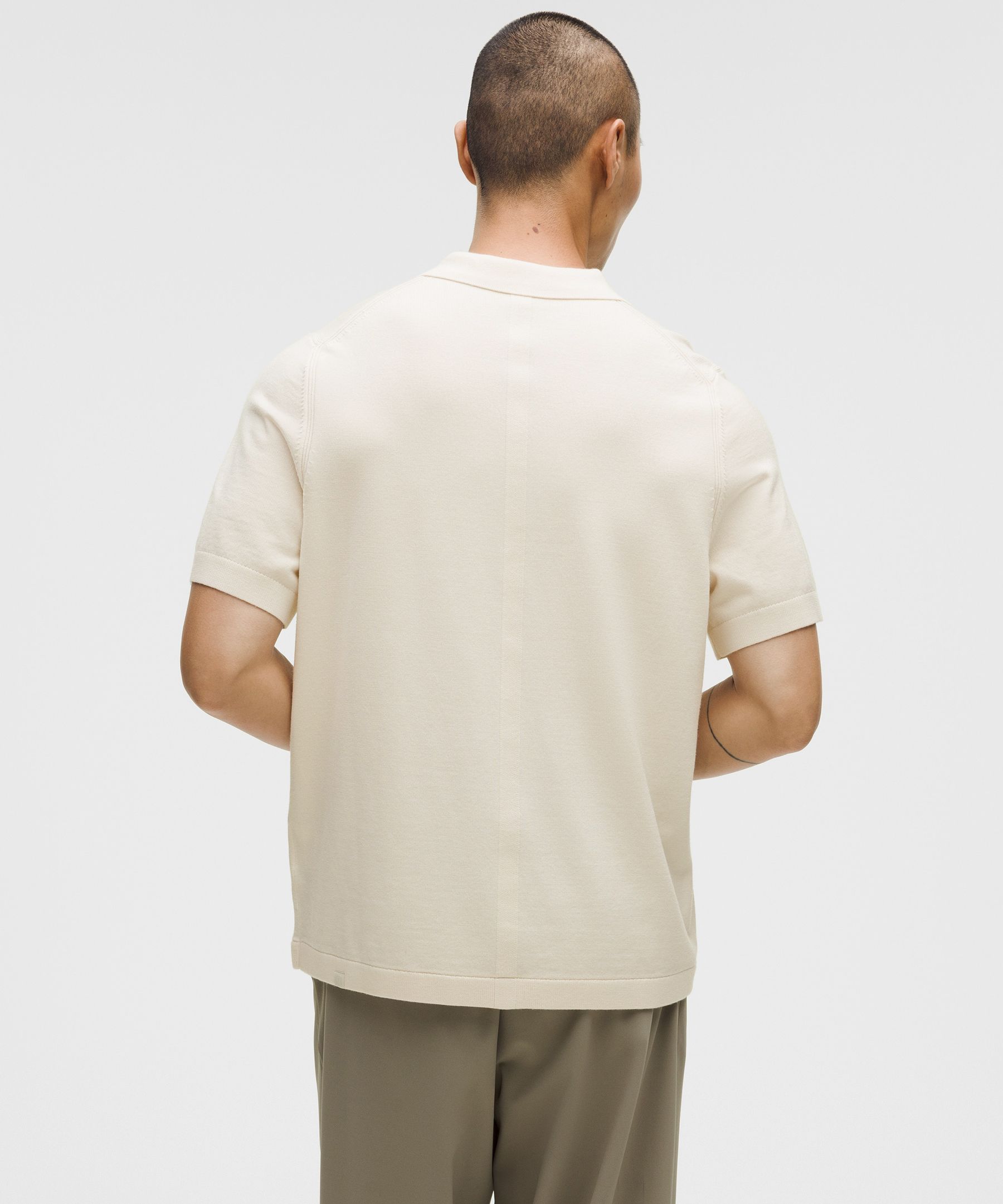 Lululemon New Venture Short-sleeve Knit Polo Shirt