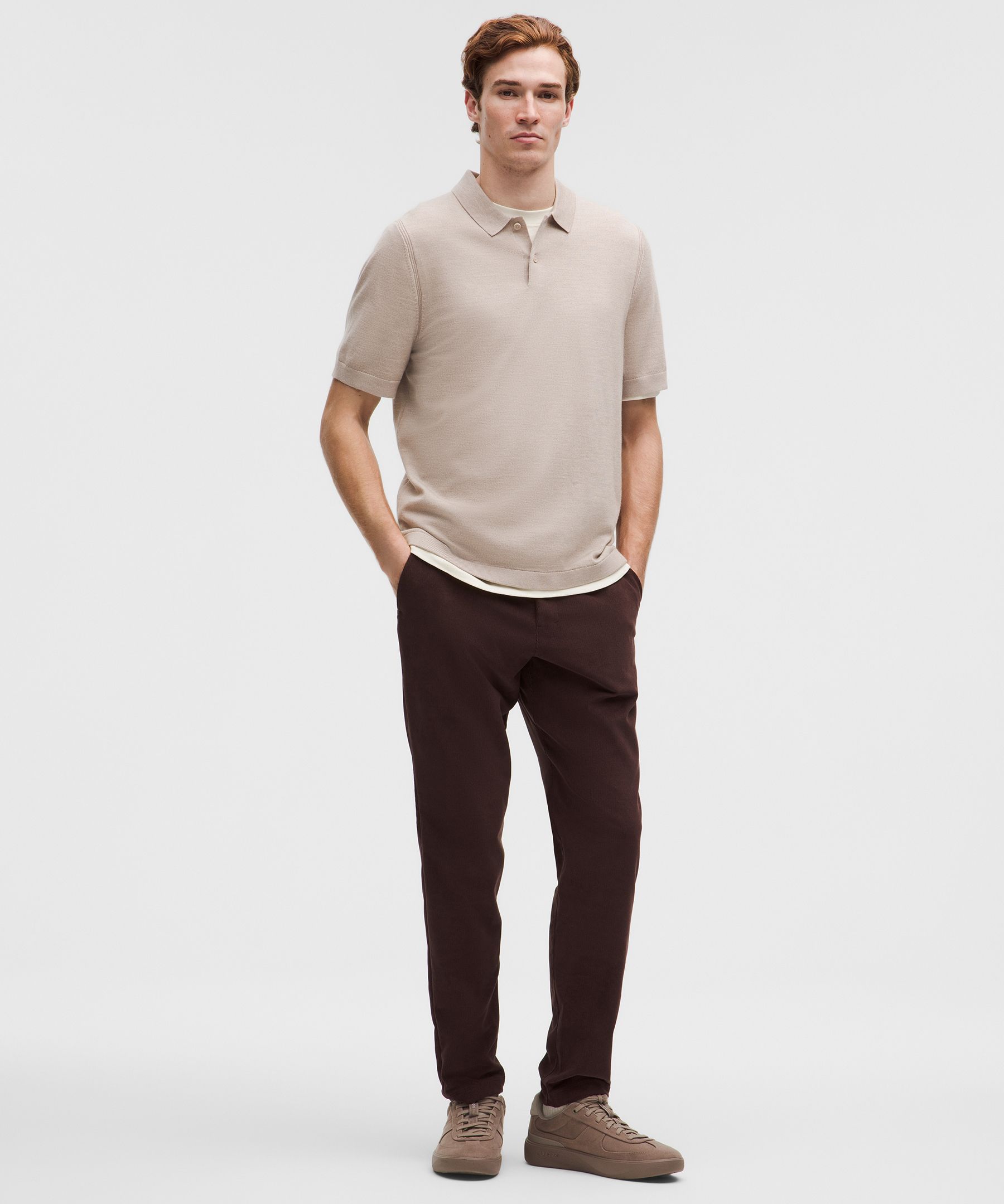 New Venture Short-Sleeve Knit Polo Shirt