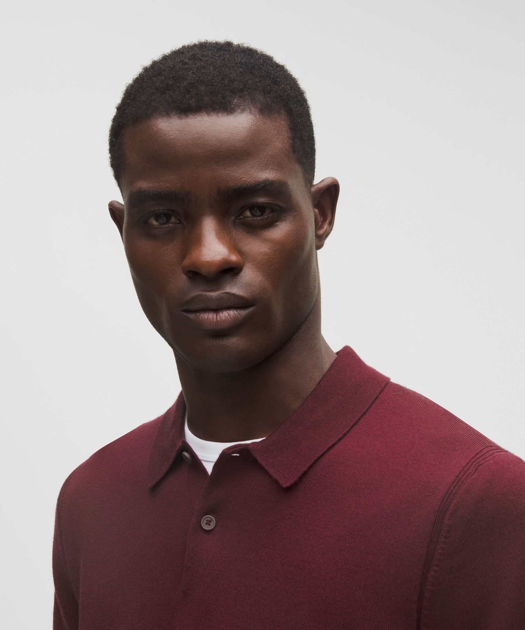 Lululemon New Venture Short-sleeve Knit Polo Shirt