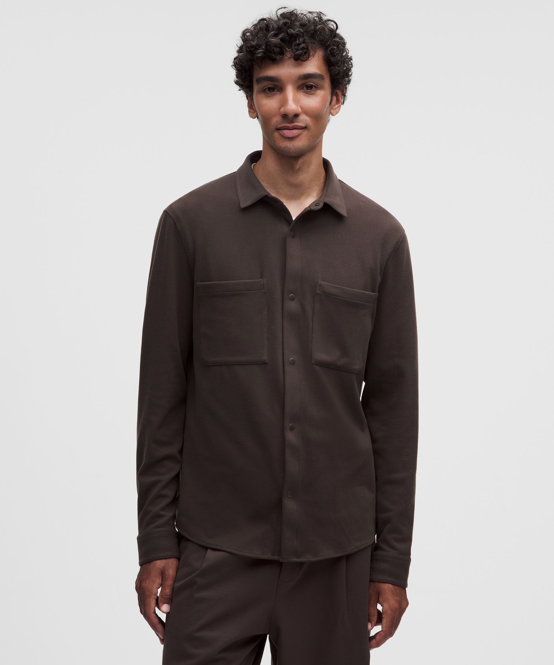 Veste-chemise en tricot doux