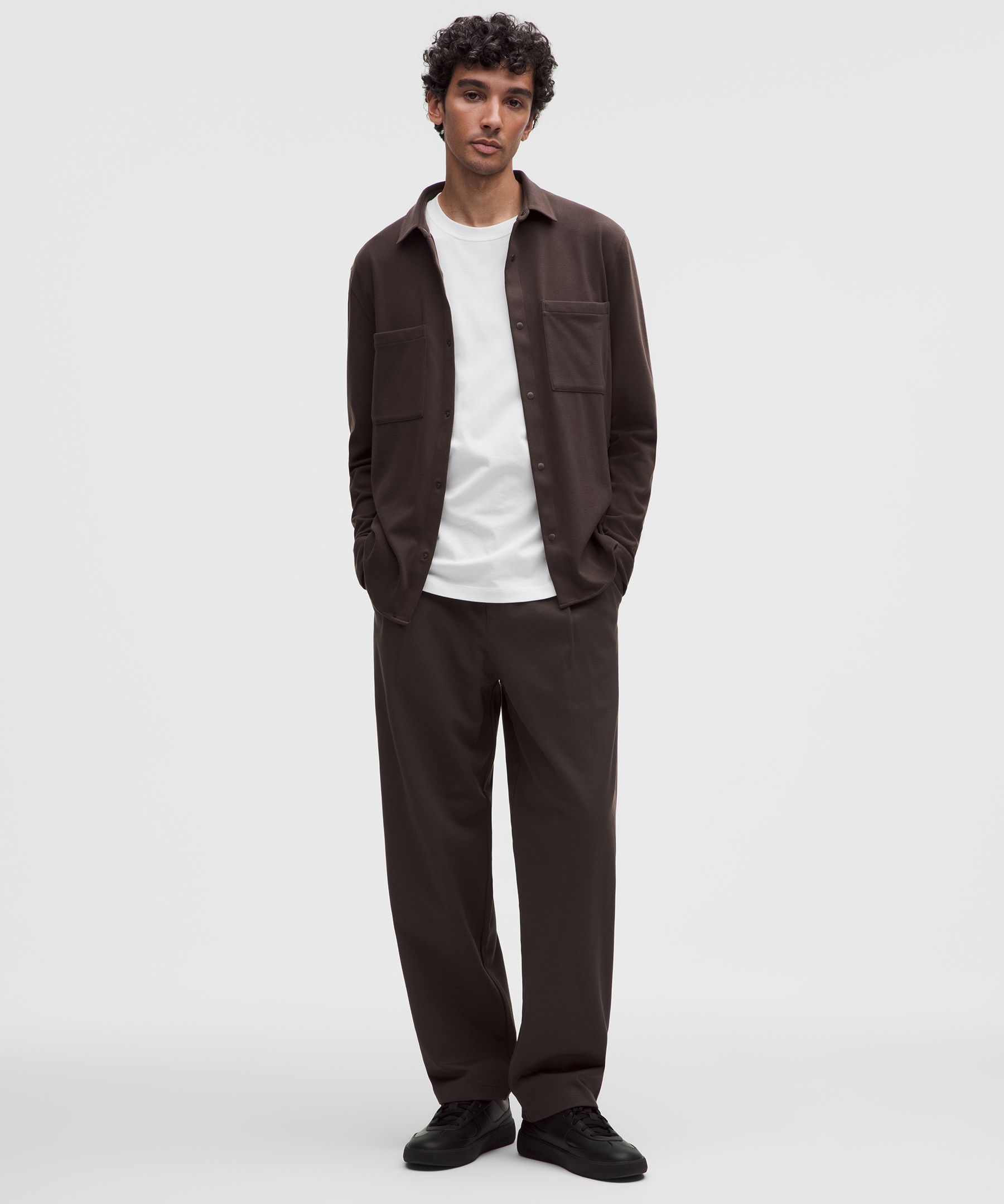 Veste-chemise en tricot doux