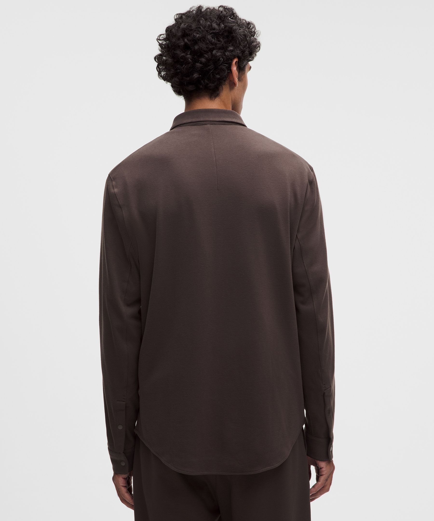 Soft Knit Overshirt - Brown