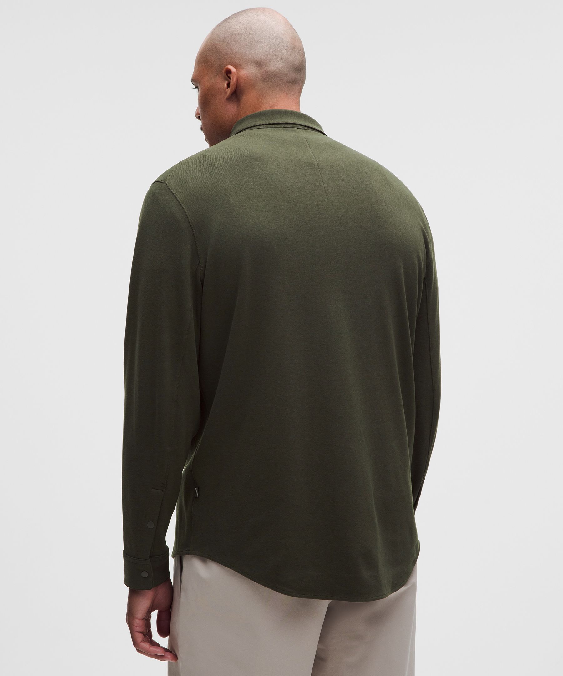 Soft Knit Overshirt - Green