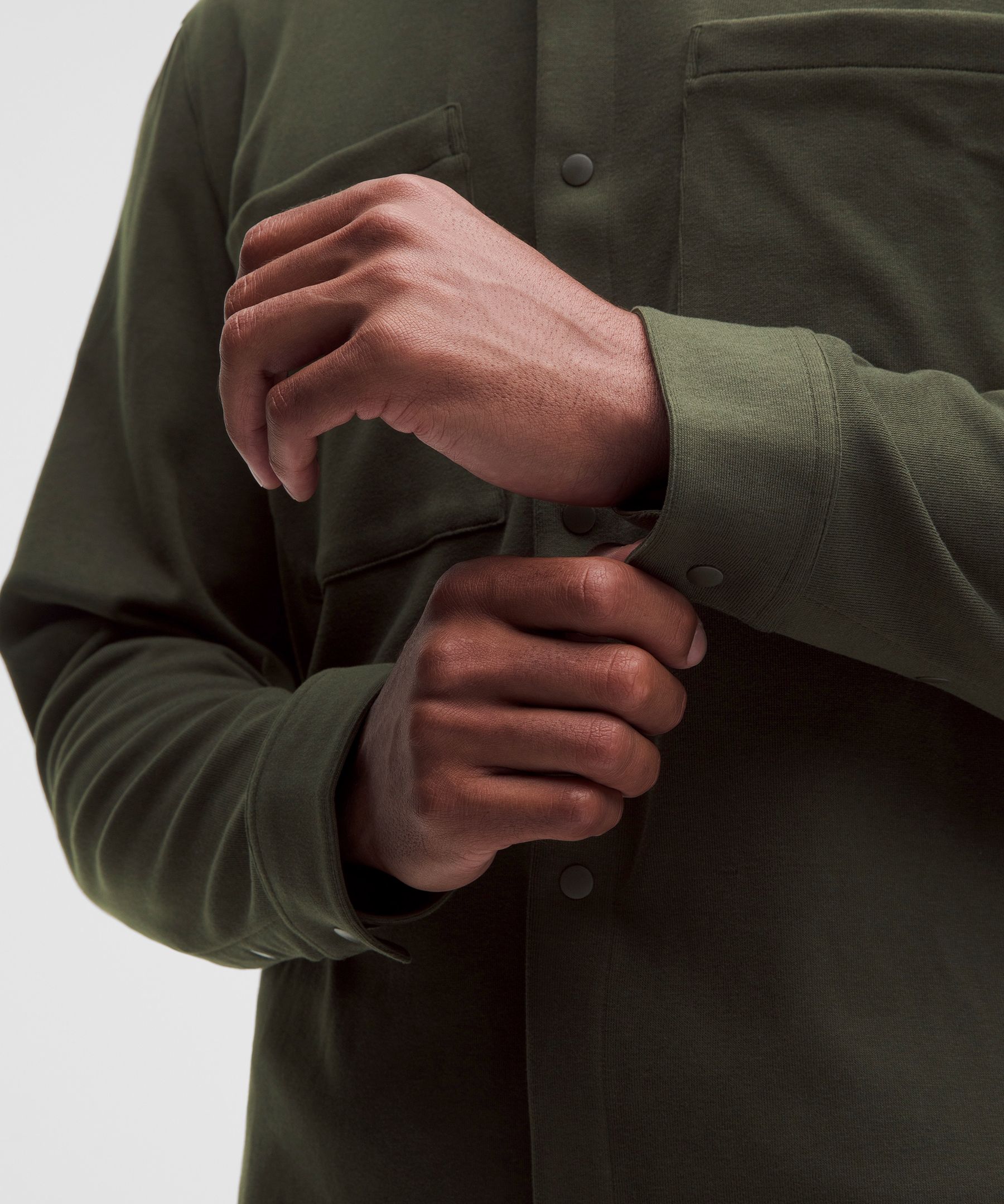 Soft Knit Overshirt - Green