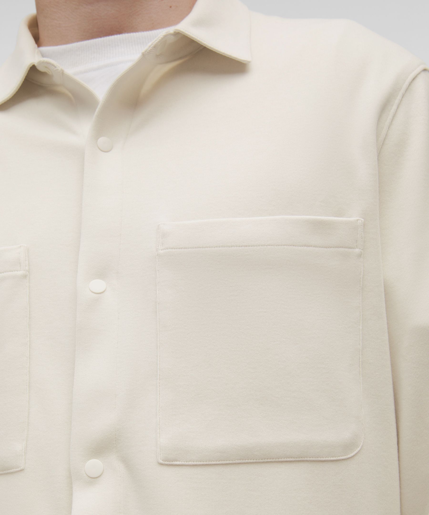Lululemon Relaxed-fit Long-sleeve Button-up In White