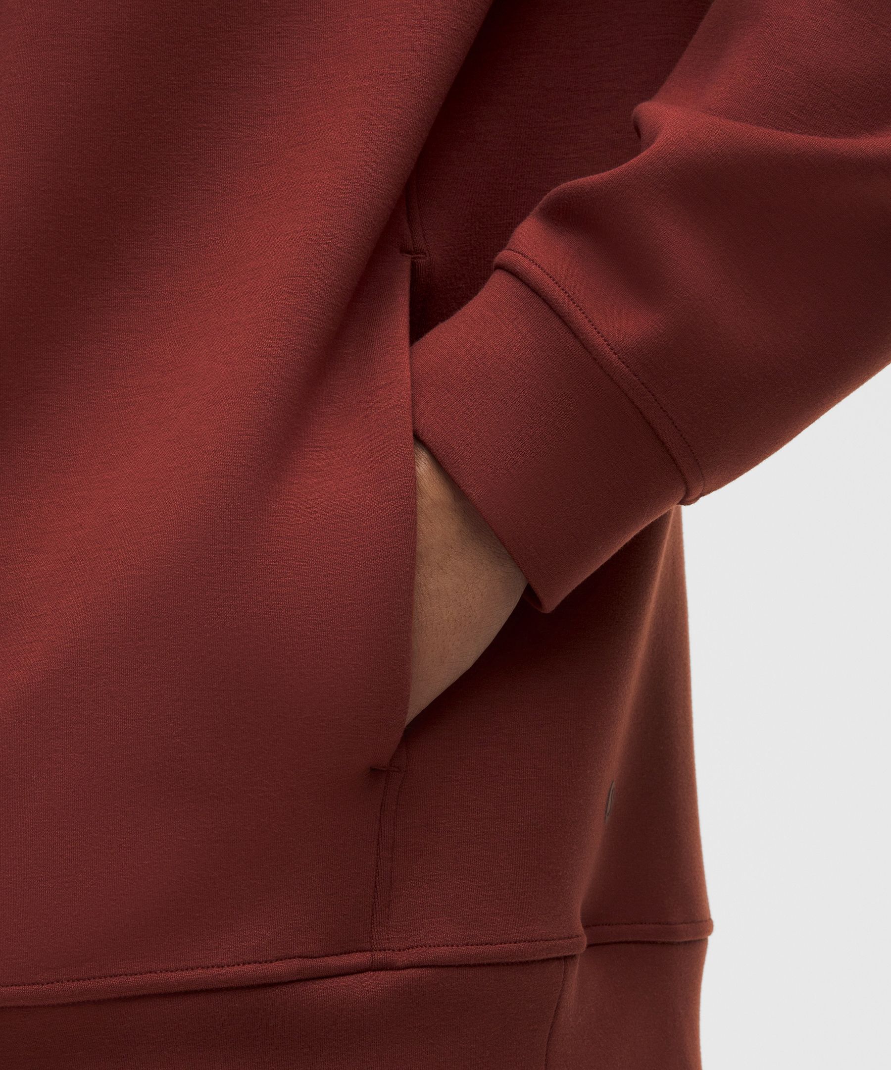 Lululemon Smooth Spacer Classic-fit Pullover Hoodie In Red