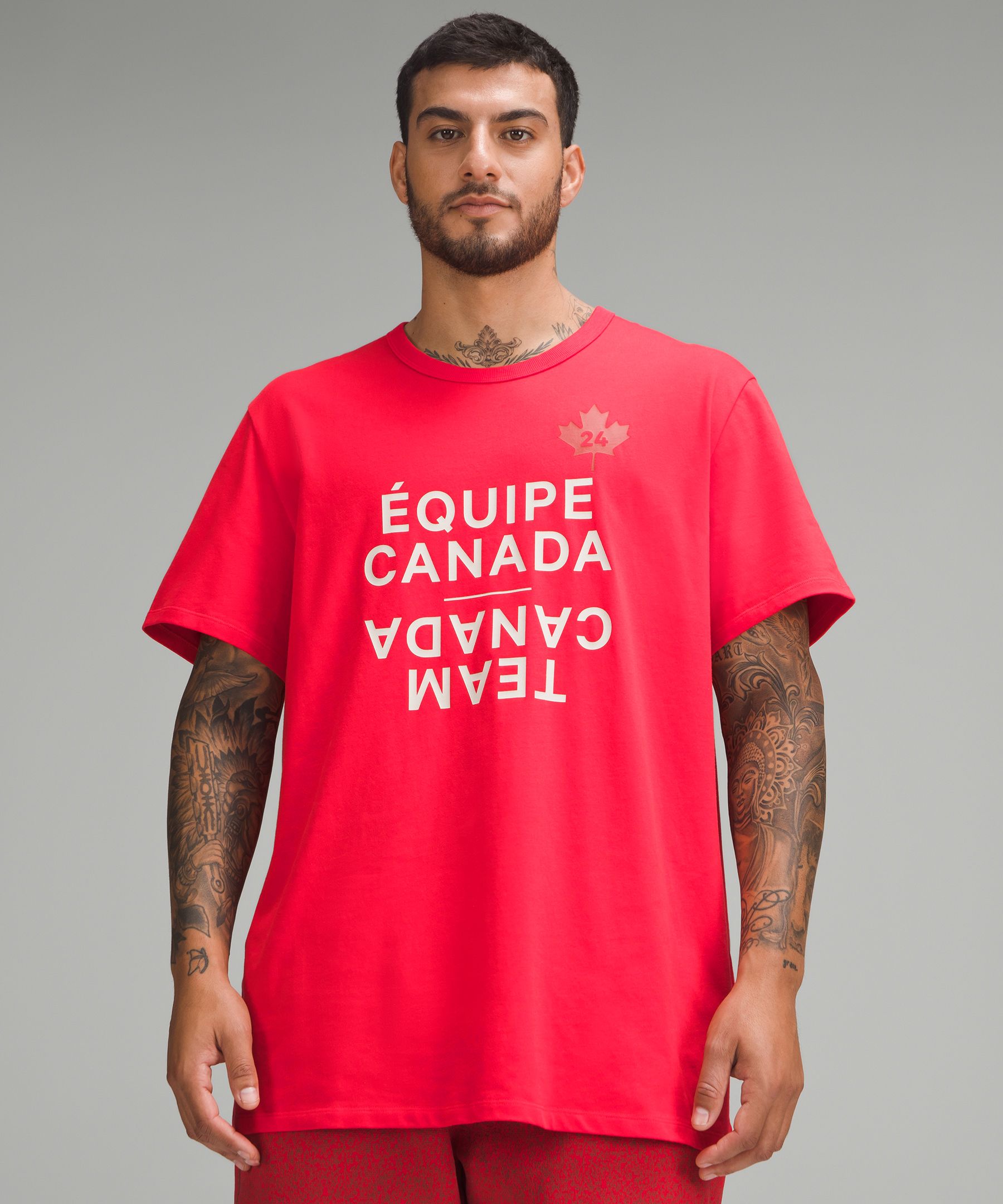 Team Canada lululemon Fundamental Cotton T-Shirt *COC Logo | Men's Short Sleeve Shirts & Tee's