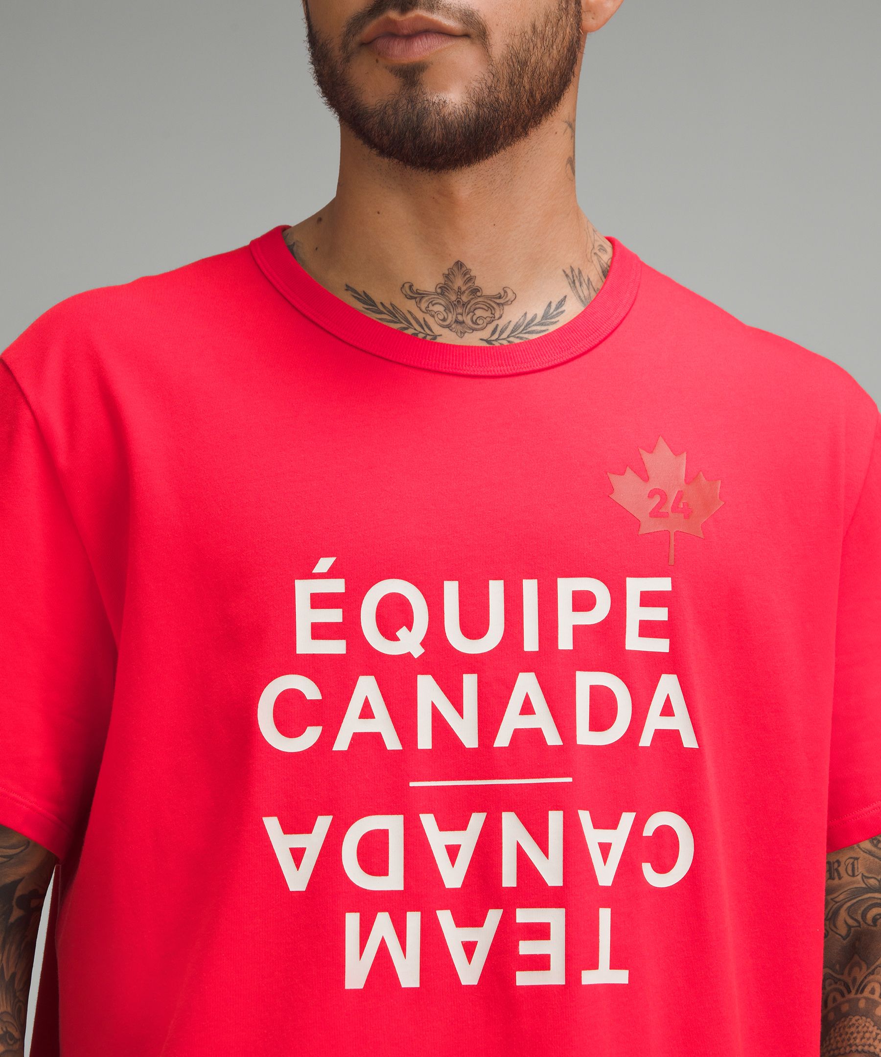 Team Canada lululemon Fundamental Cotton T-Shirt *COC Logo | Men's Short Sleeve Shirts & Tee's