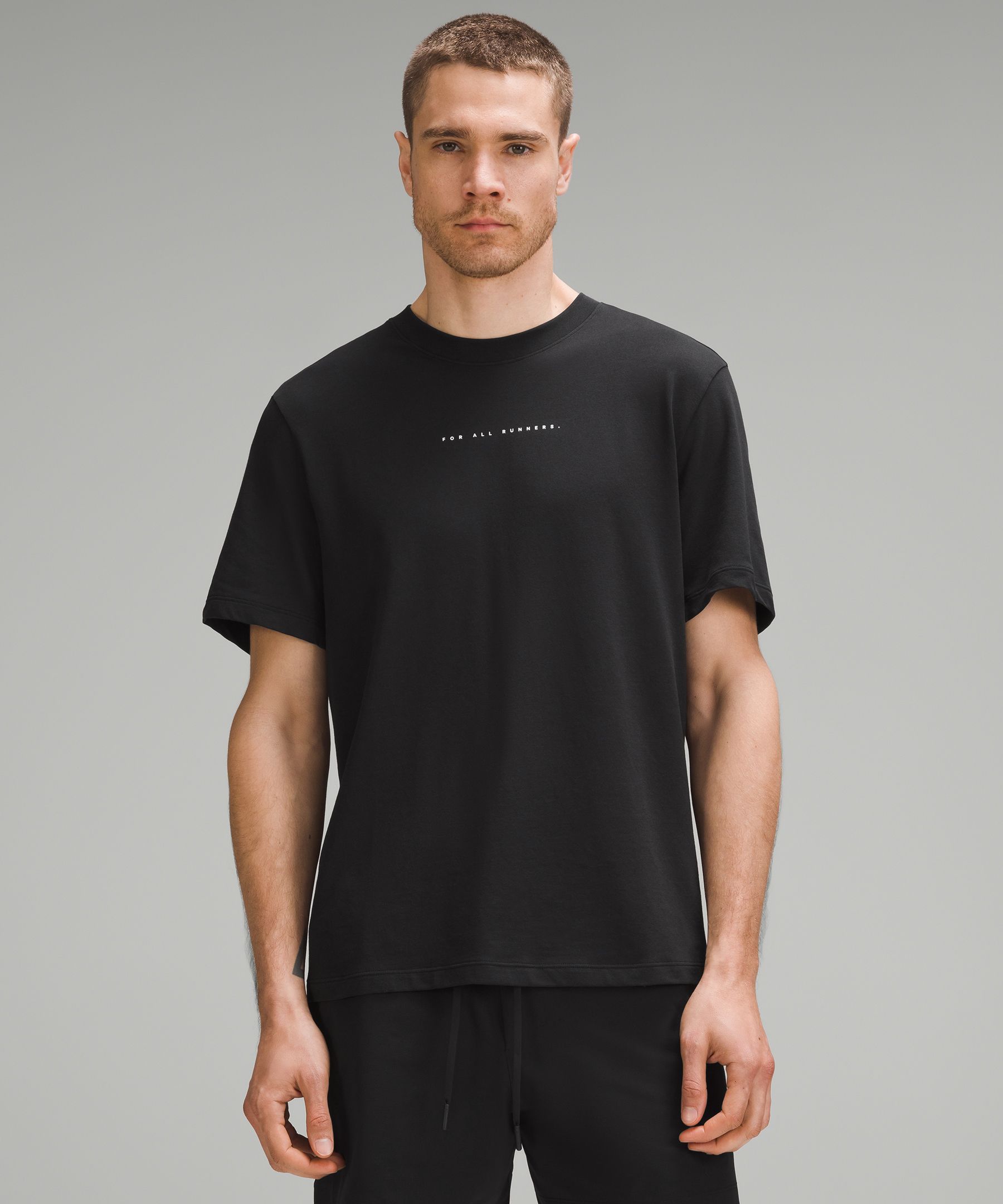 LAB Nulu Relaxed-Fit Yoga Short (Rover) and Fundamental T Graphic