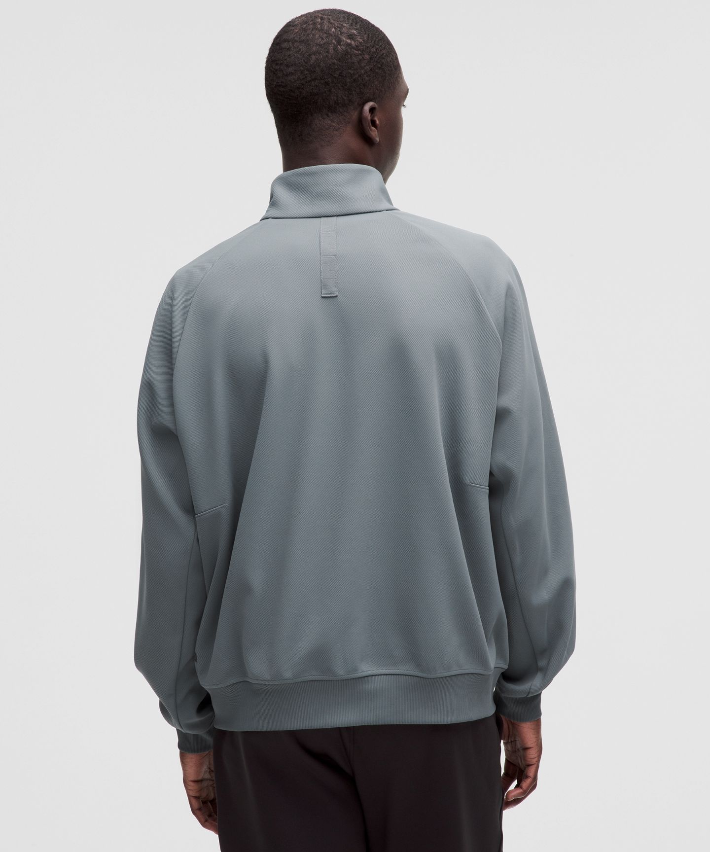 Мужская куртка Lululemon Relaxed-Fit Smooth Twill Track Jacket, цвет: Серый — фото 3