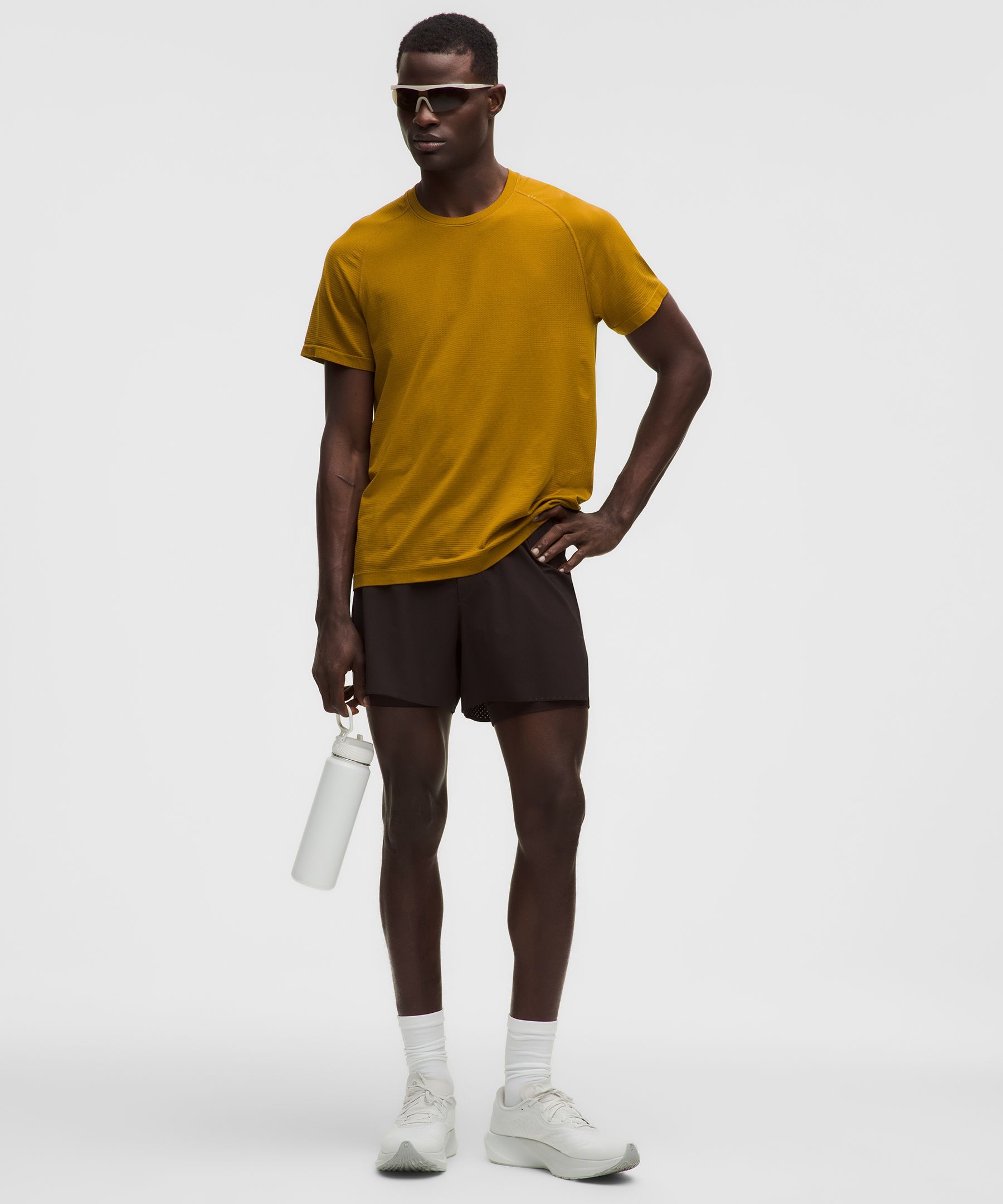 Lululemon Metal Vent Tech Short-sleeve Shirt In Yellow