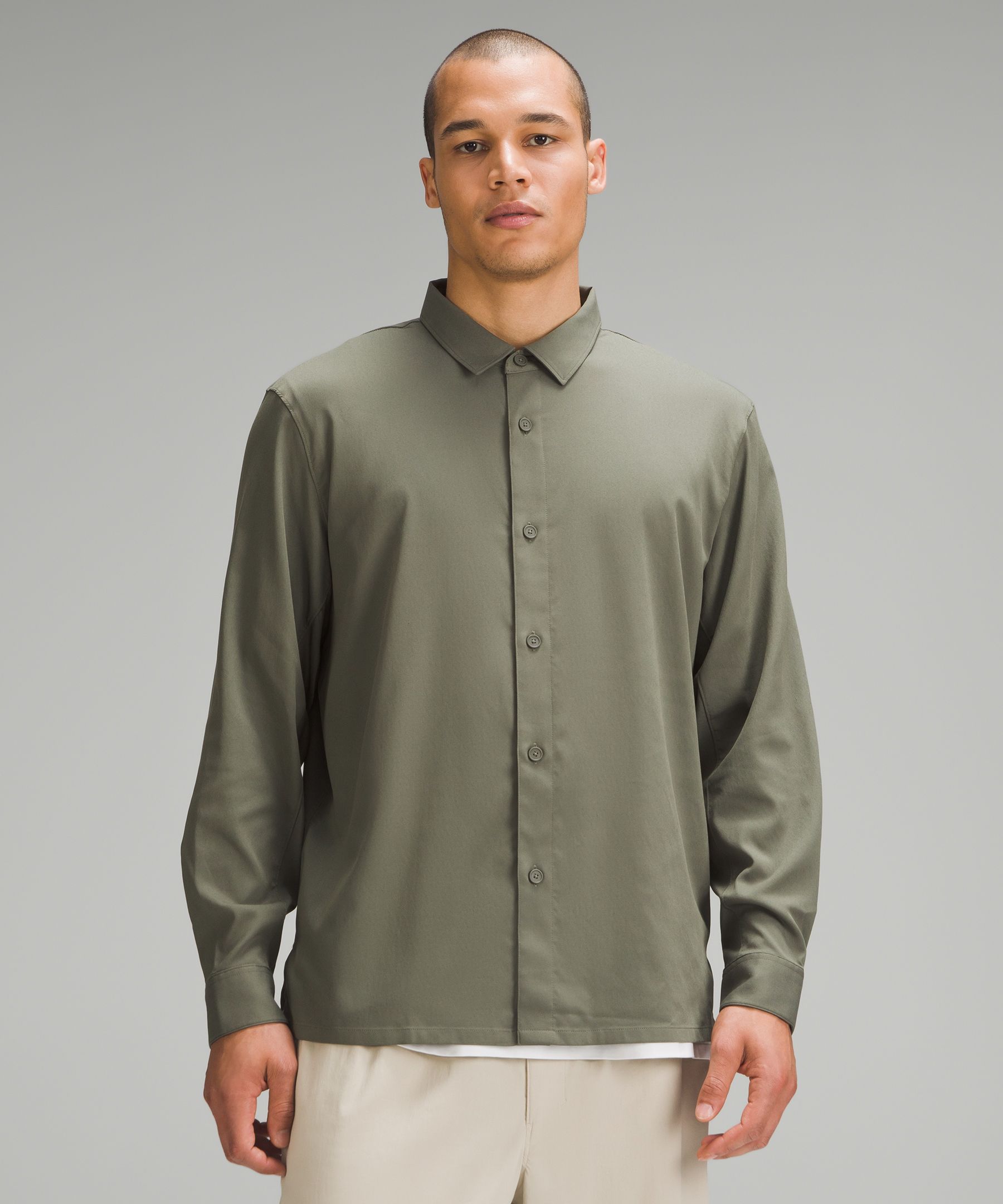 Relaxed-Fit Long-Sleeve Button-Up Shirt | Men's Long Sleeve Shirts