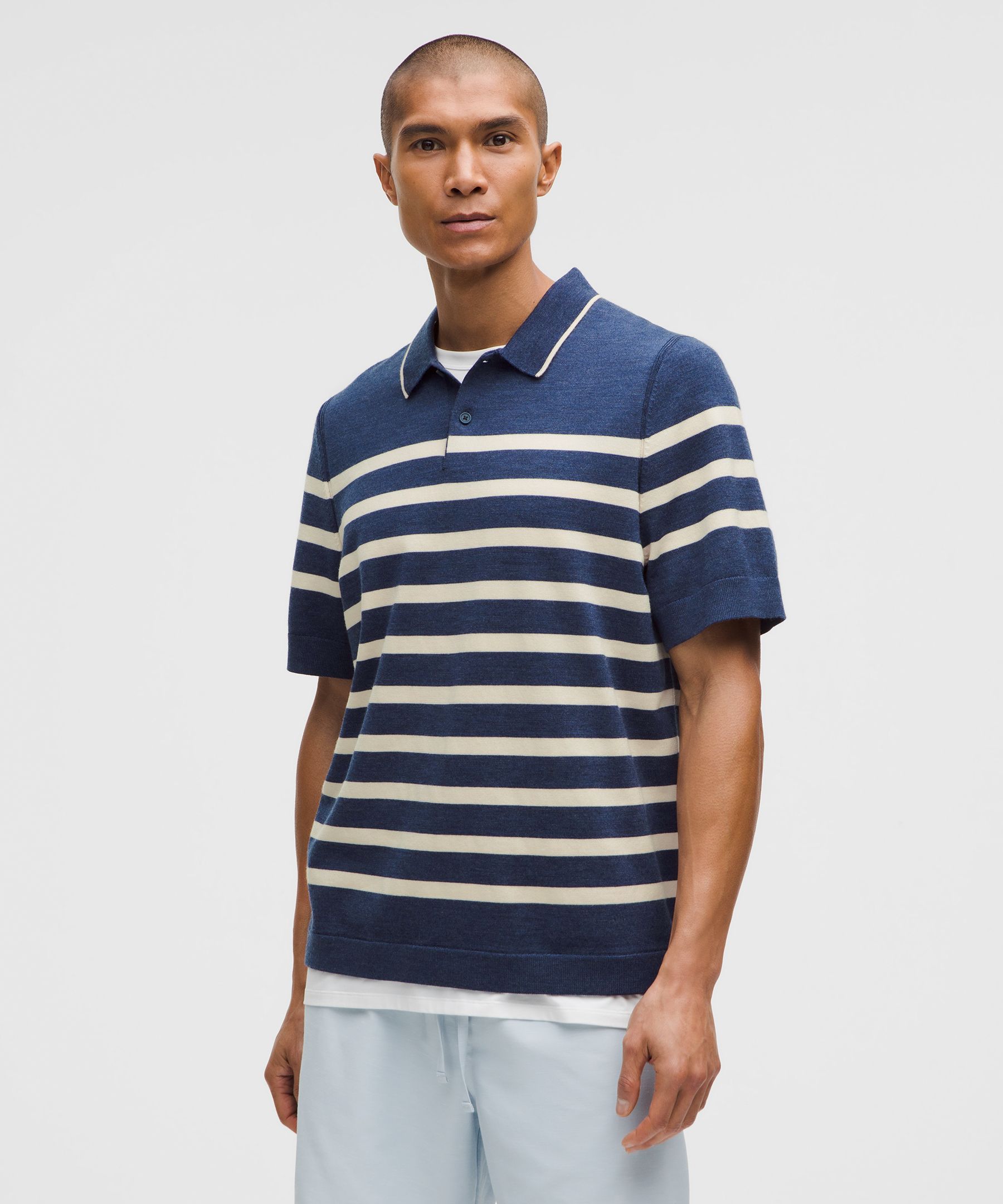 New Venture Short-Sleeve Knit Polo Shirt