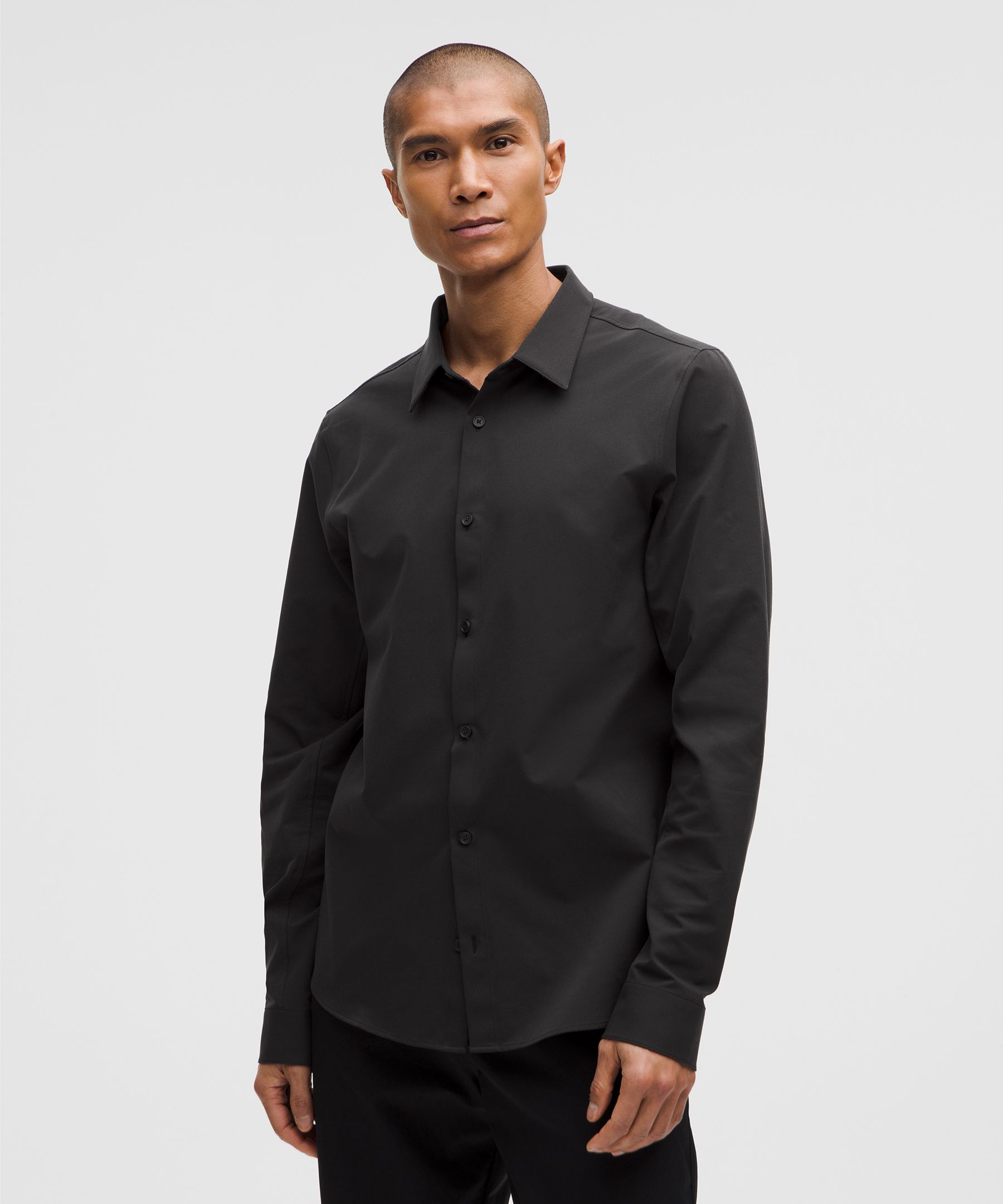 New Venture Long-Sleeve Shirt Updated Slim-Fit - Black