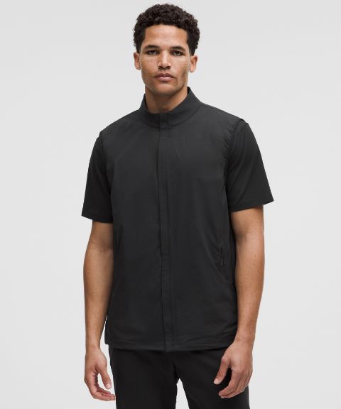 Мужской жилет для гольфа Lululemon Windproof на молнии