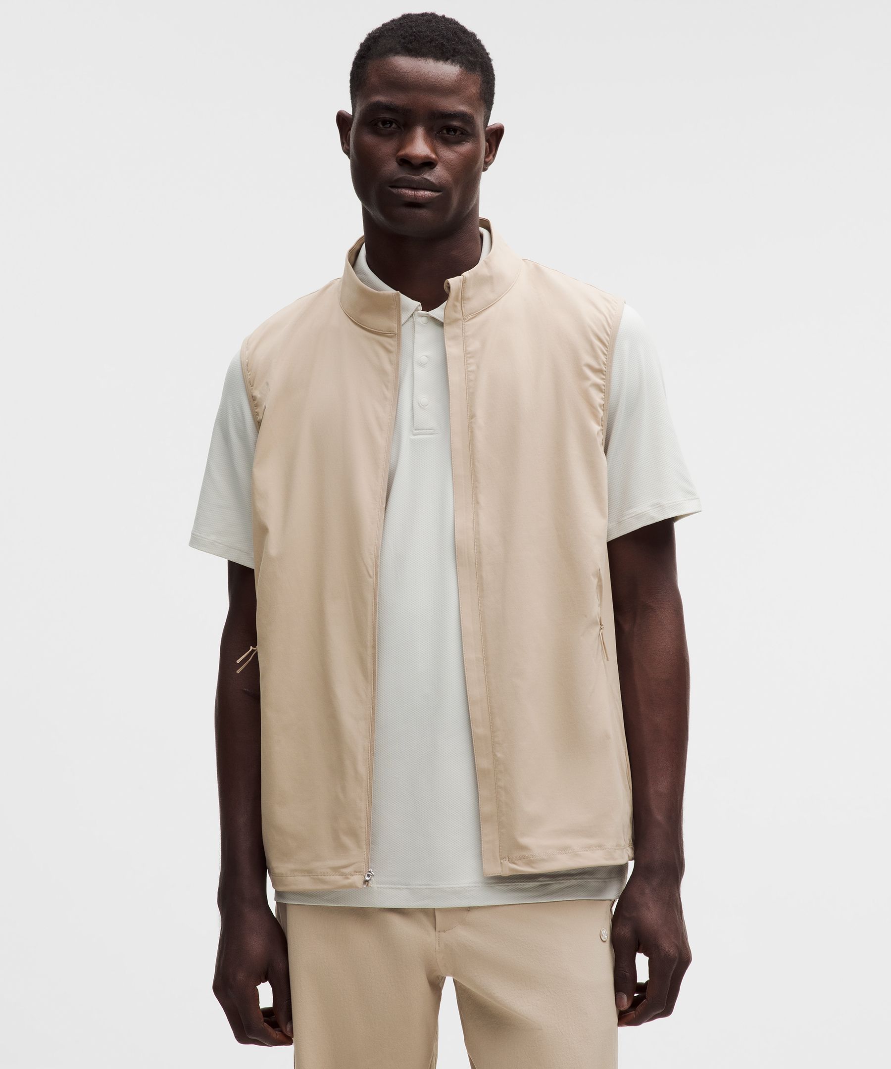 Windproof Full-Zip Golf Vest