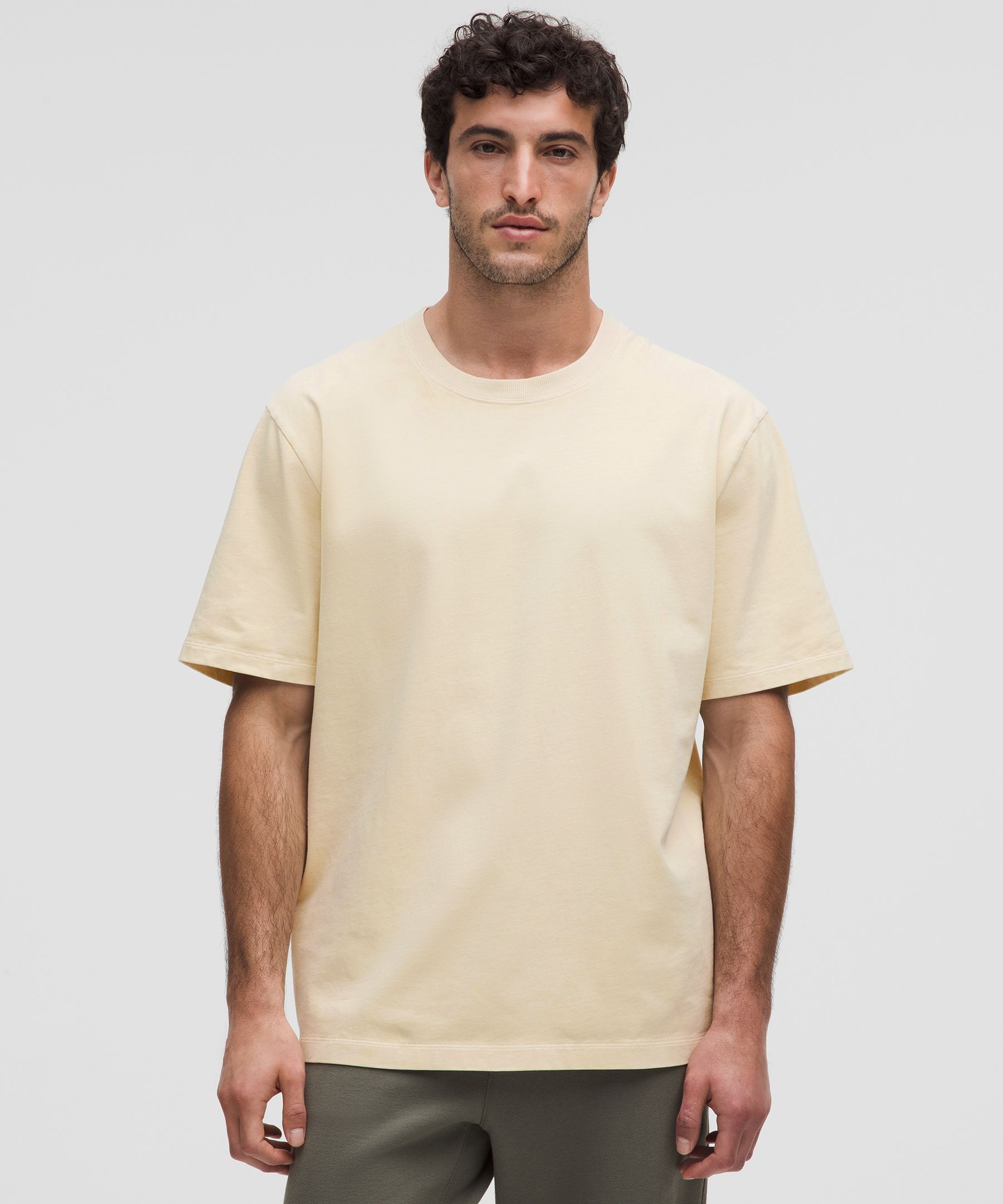 lululemon – Men's Heavyweight Jersey T-Shirt Wash – Color White – Size XS