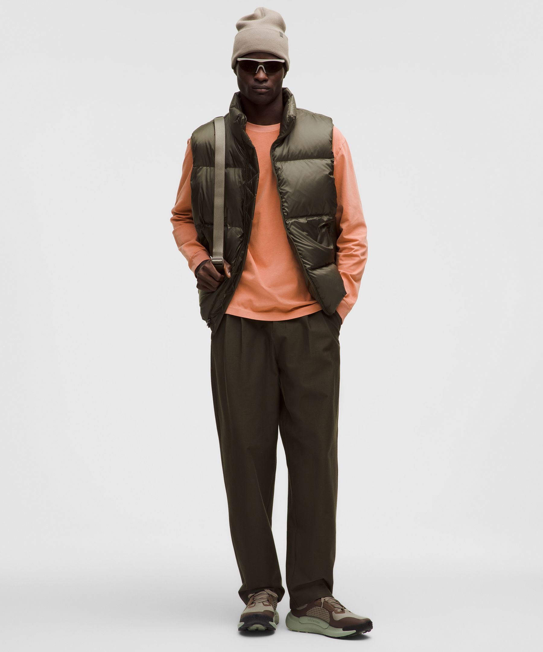 Lululemon Heavyweight Cotton Jersey Long-sleeve Shirt In Orange