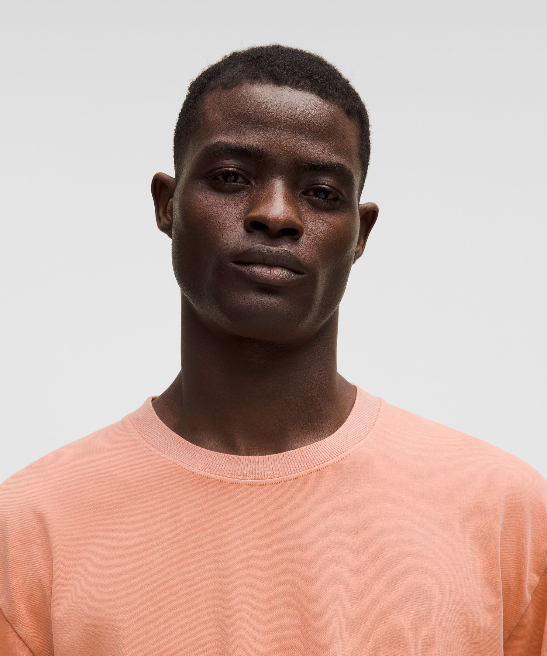 Lululemon Heavyweight Cotton Jersey Long-sleeve Shirt In Orange