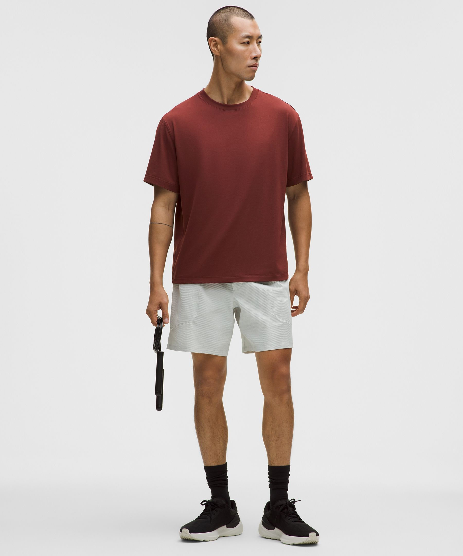 Lululemon Easyset Training Short-sleeve Shirt In Red