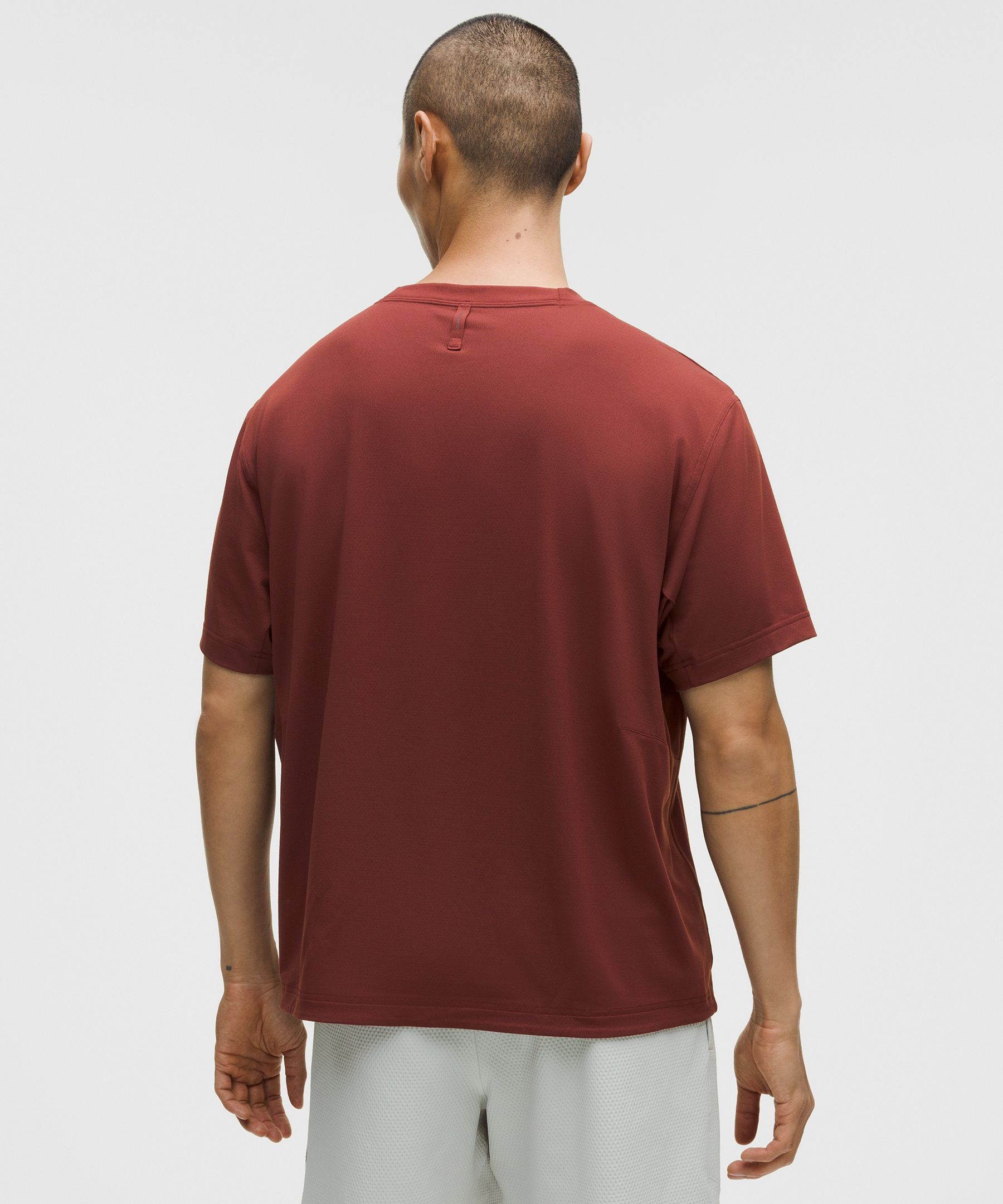 Lululemon Easyset Training Short-sleeve Shirt In Red