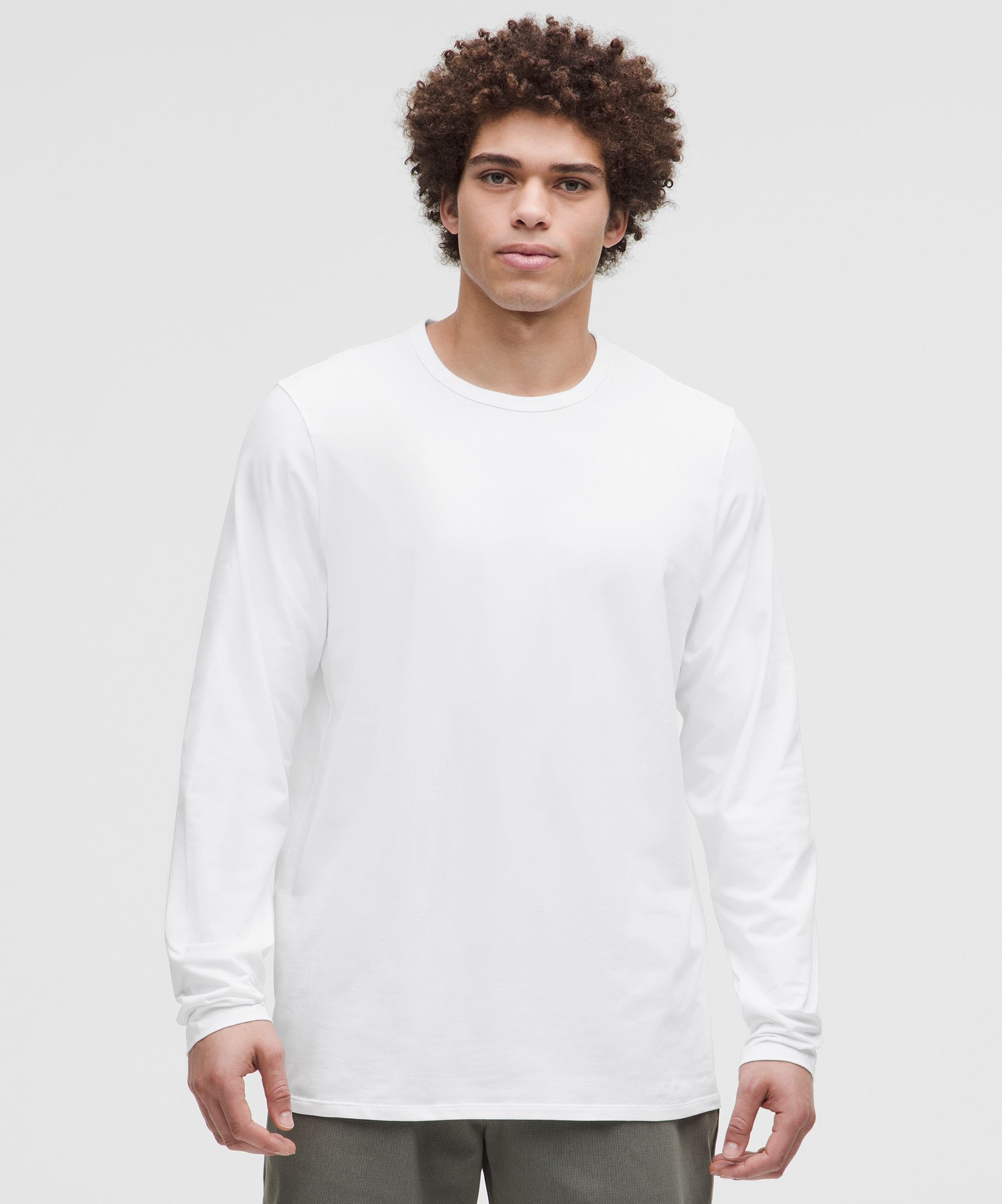 Organic Cotton Classic-Fit Long-Sleeve Shirt - White