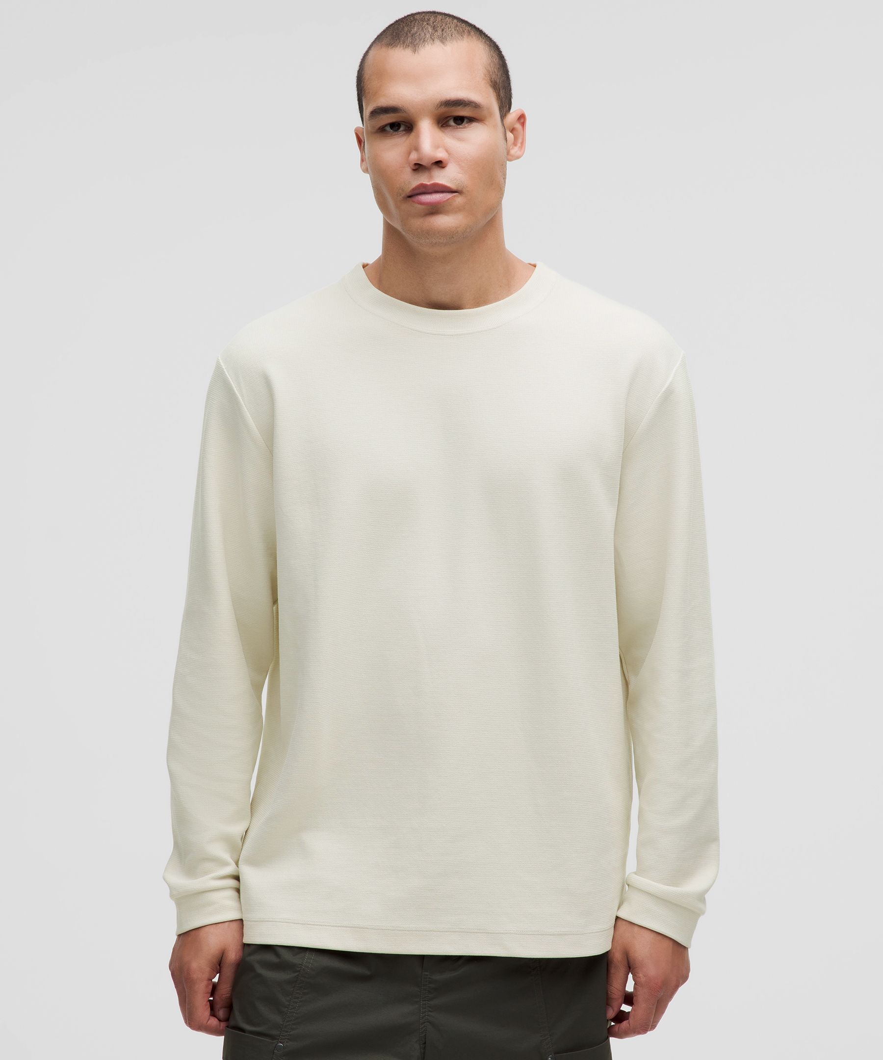 Heavyweight Cotton Textured Long-Sleeve Shirt