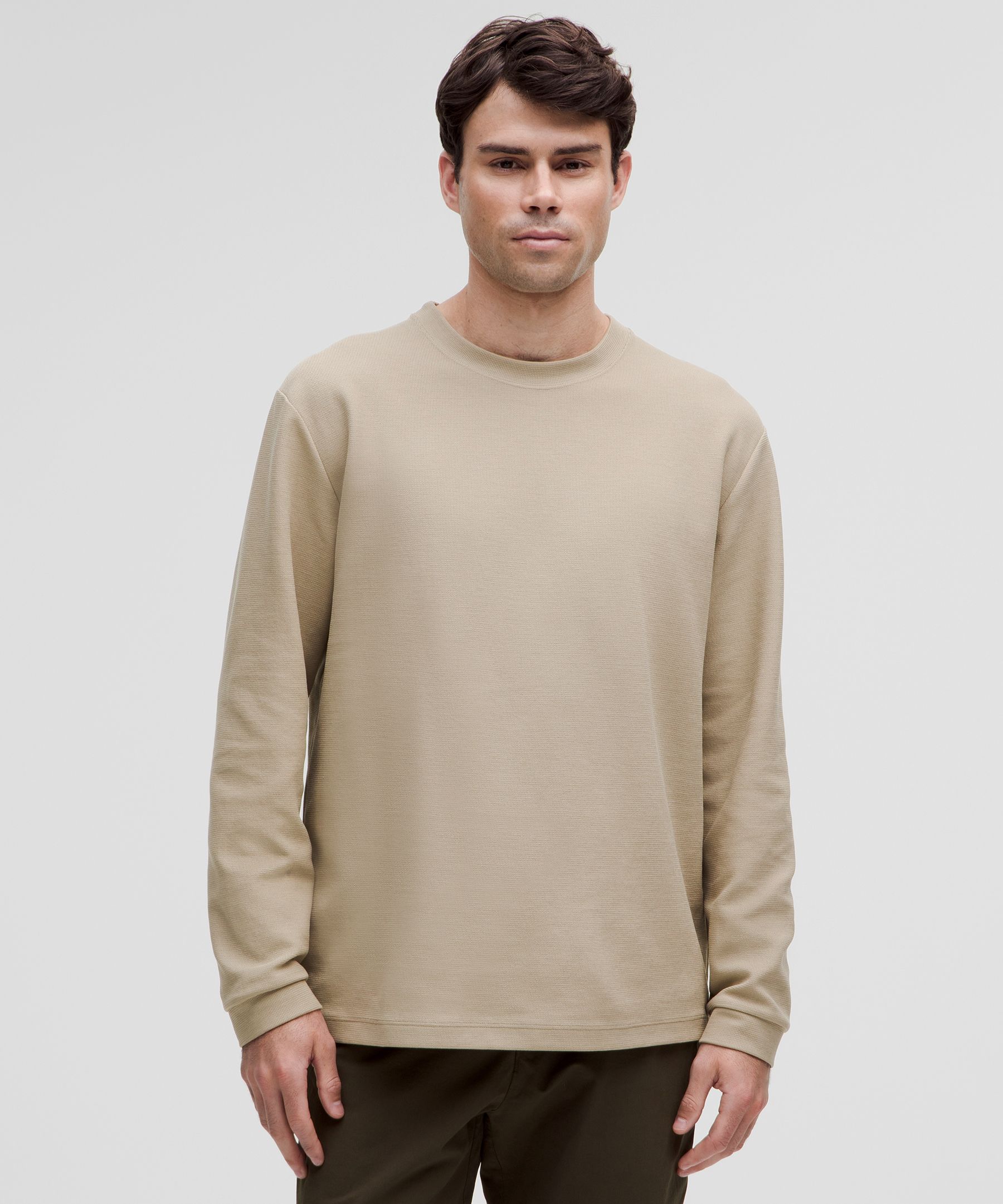 Heavyweight Cotton Textured Long-Sleeve Shirt