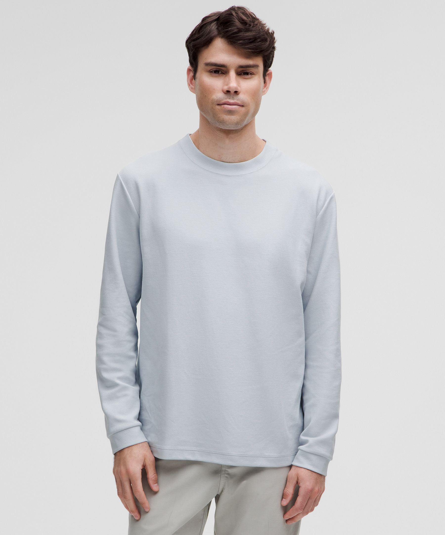 Heavyweight Cotton Textured Long-Sleeve Shirt