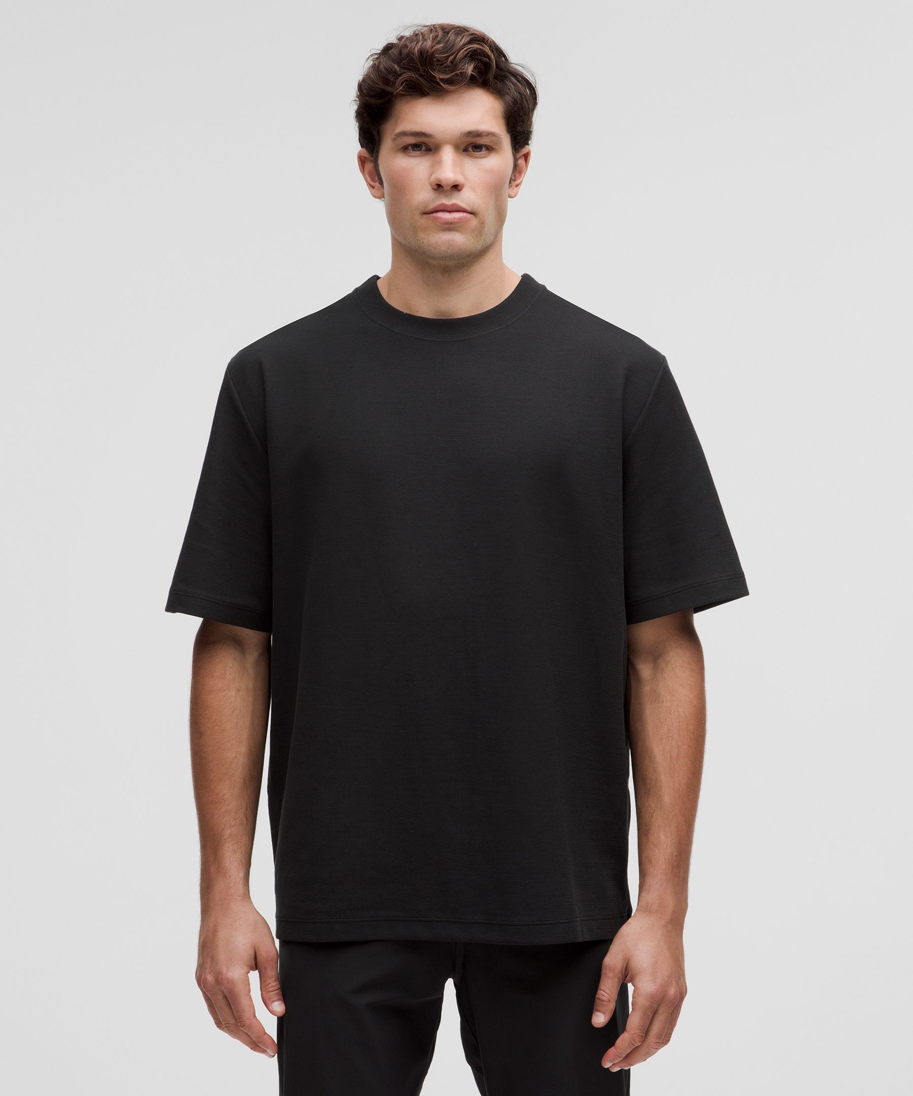 Heavyweight Cotton Textured Short-Sleeve Shirt